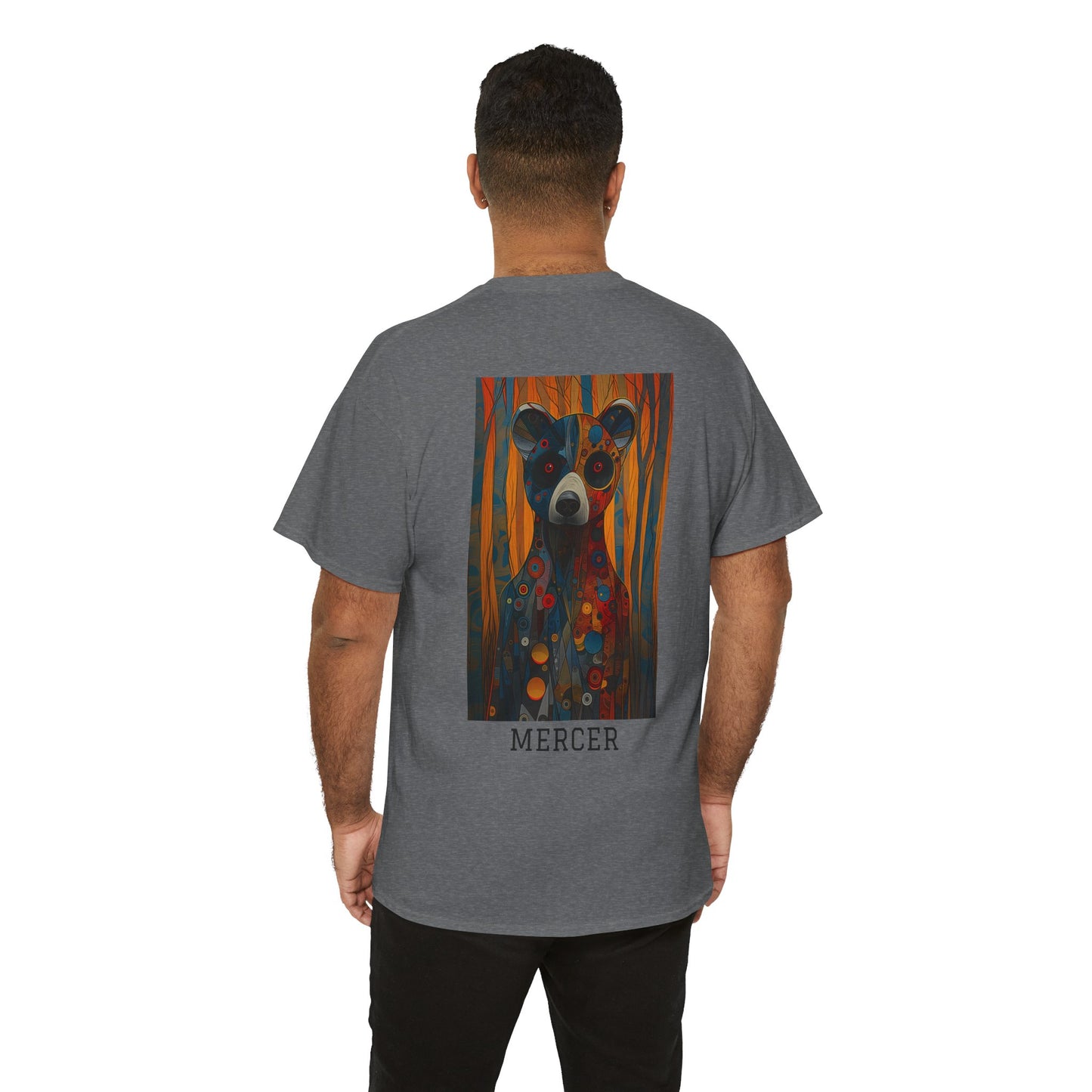 Mercer 01B - Unisex Heavy Cotton Tee - Image on the Back