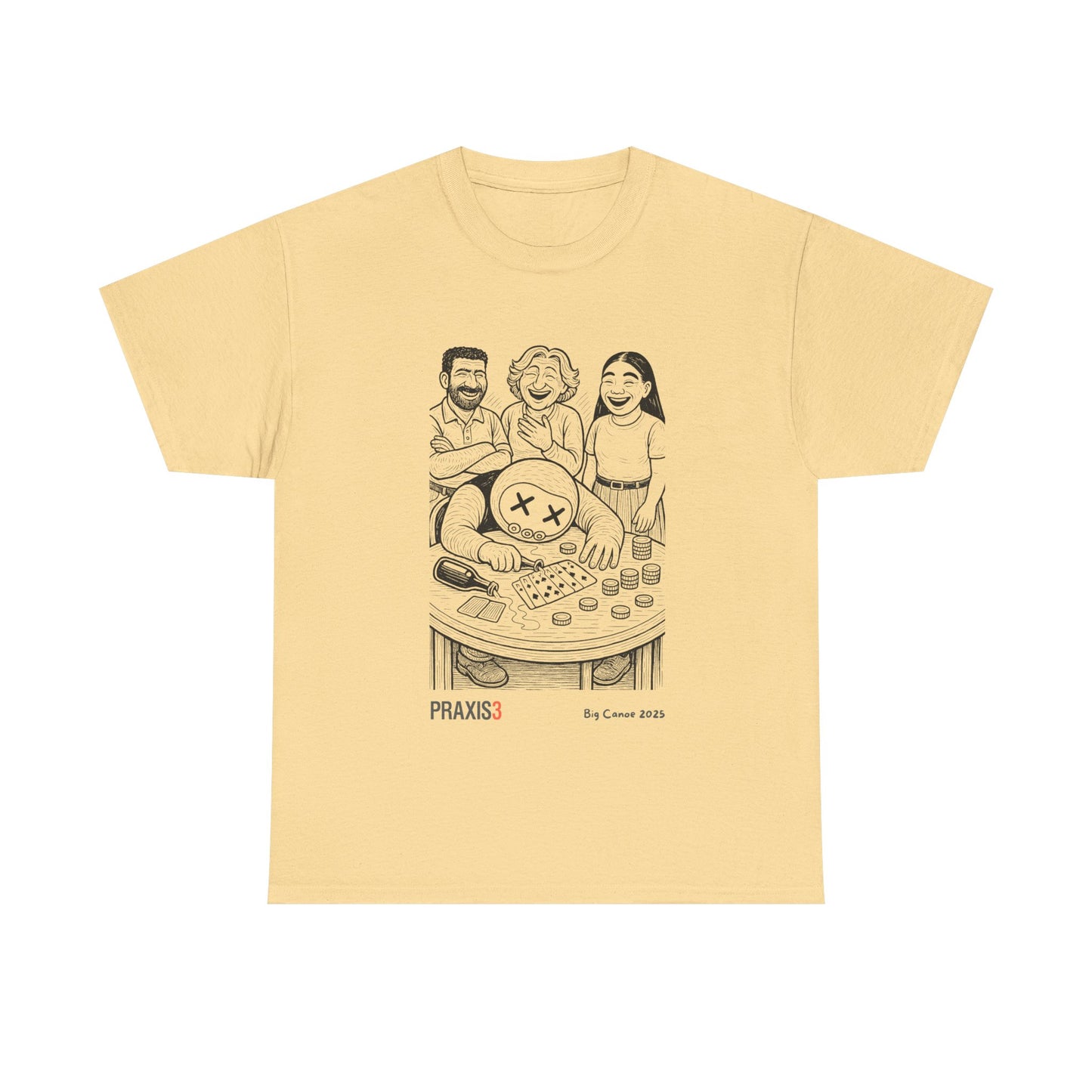 P3 Big Canoe 2025 - Praxi playing poker line art