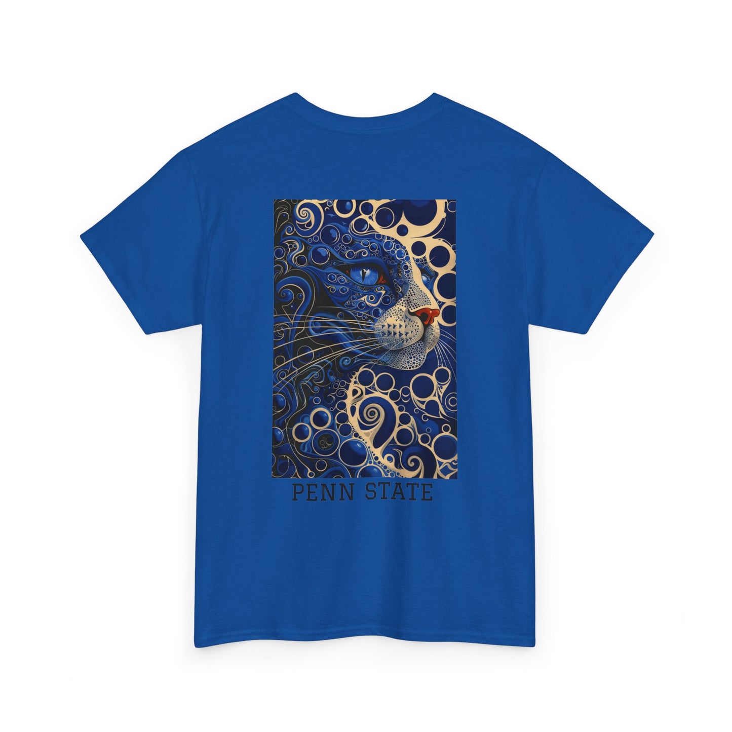 Penn State 01B - Unisex Heavy Cotton Tee - Image on the Back