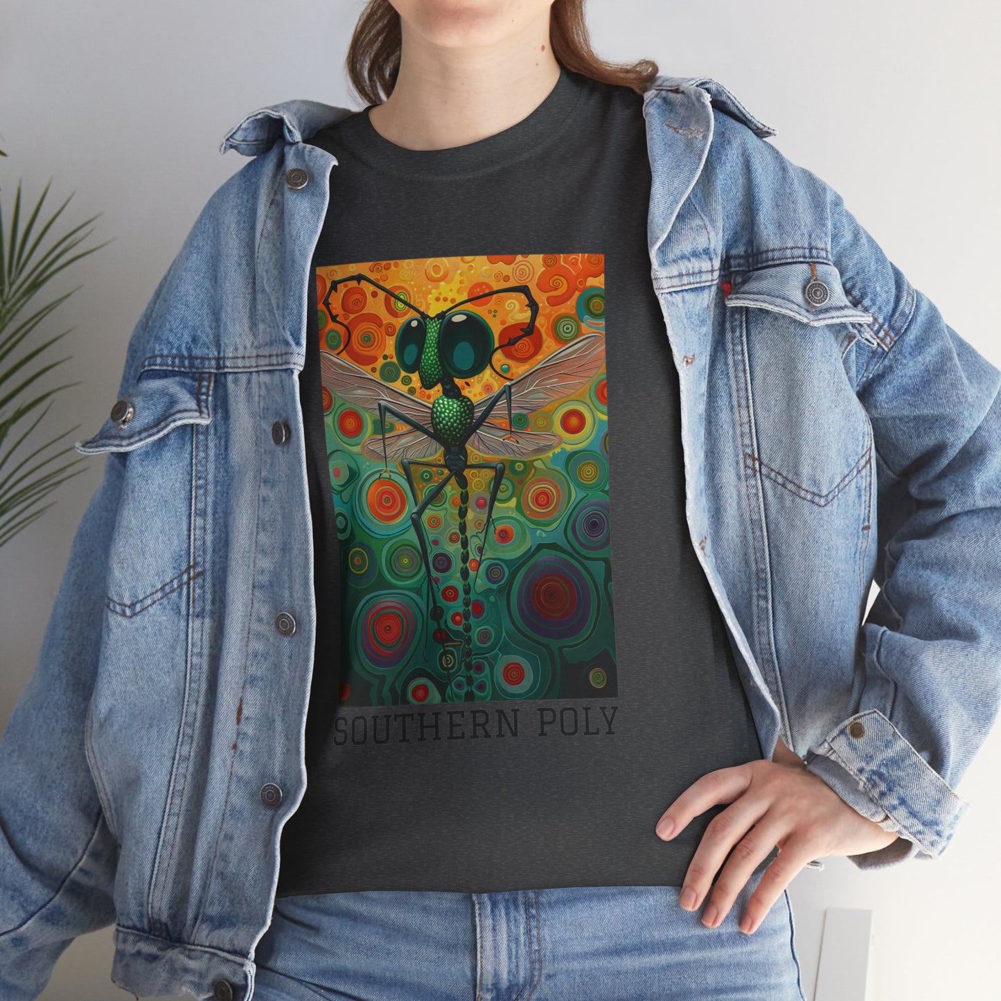 Southern Poly 01F - Unisex Heavy Cotton Tee - Image on the Front