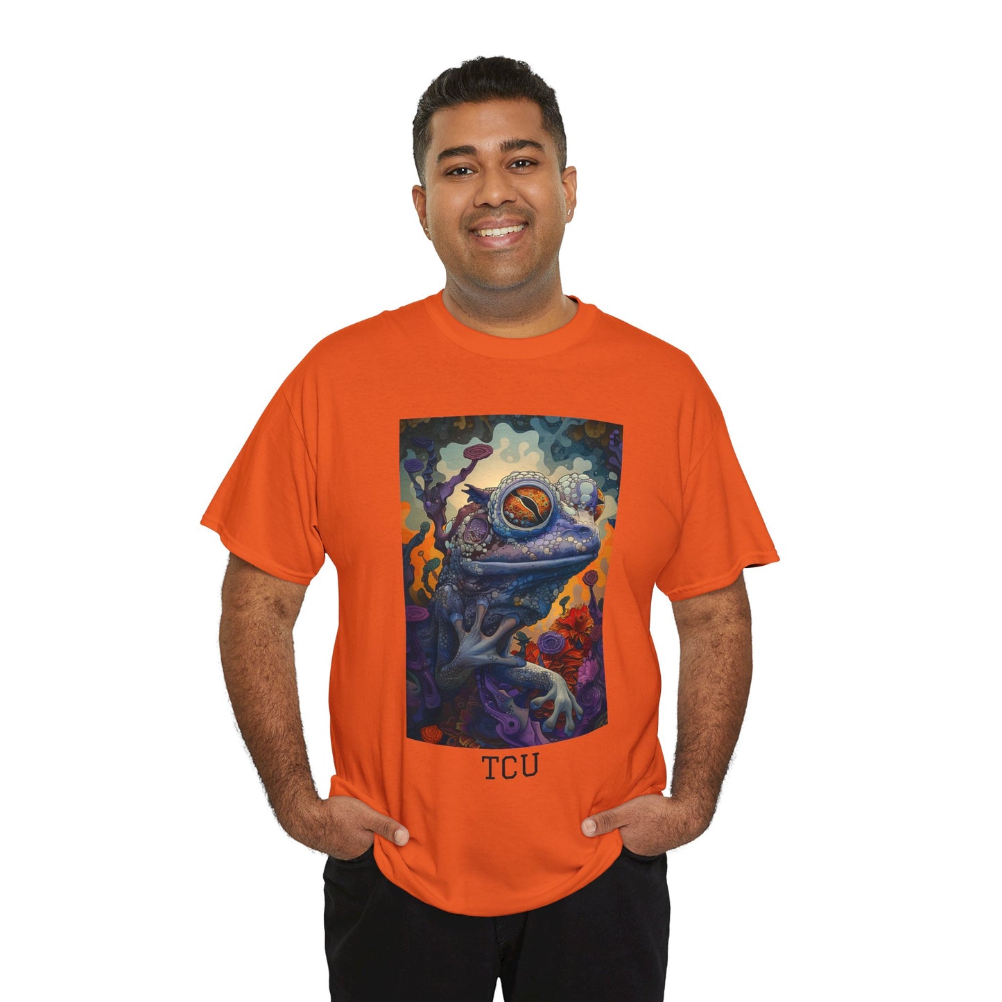 TCU 02F - Unisex Heavy Cotton Tee - Image on the Front