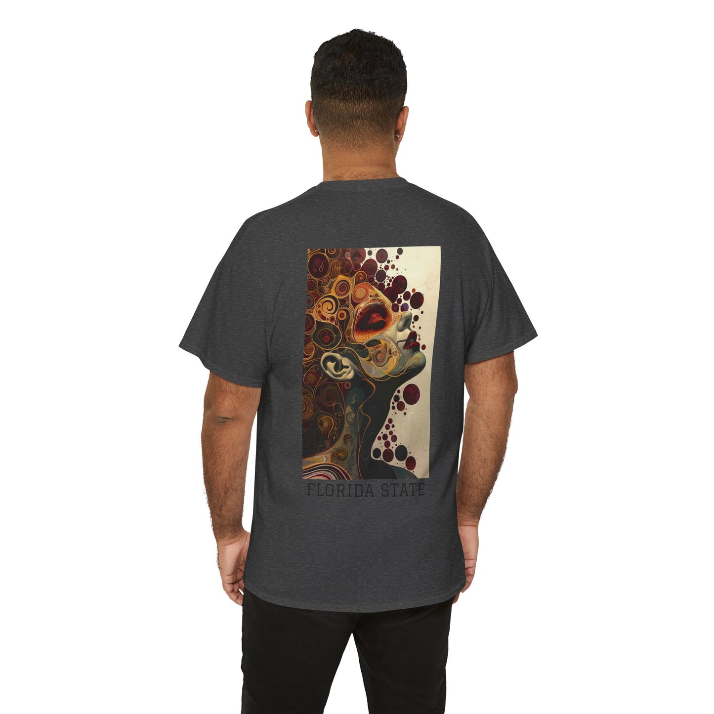 Florida State 01B - Unisex Heavy Cotton Tee - Image on the Back