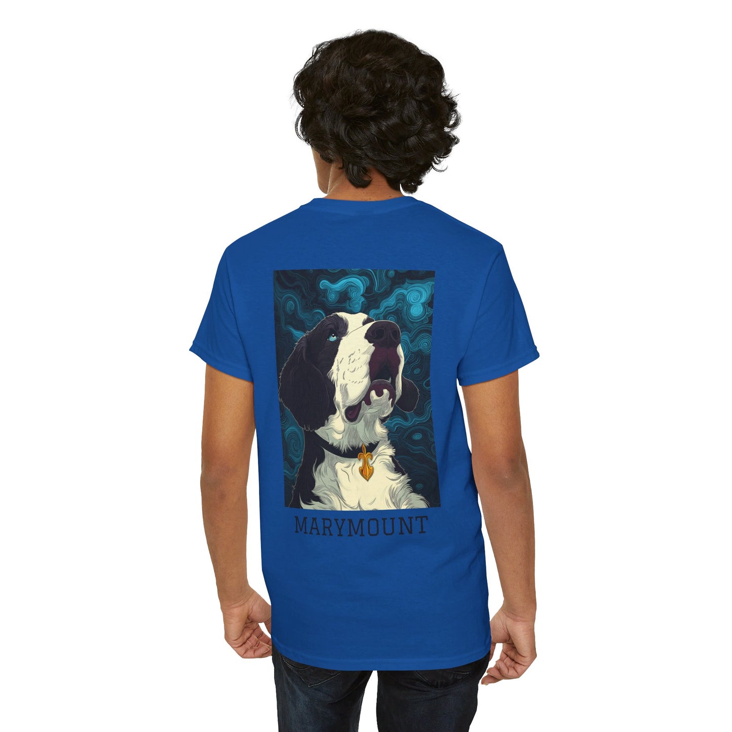 Marymount 01B - Unisex Heavy Cotton Tee - Image on the Back