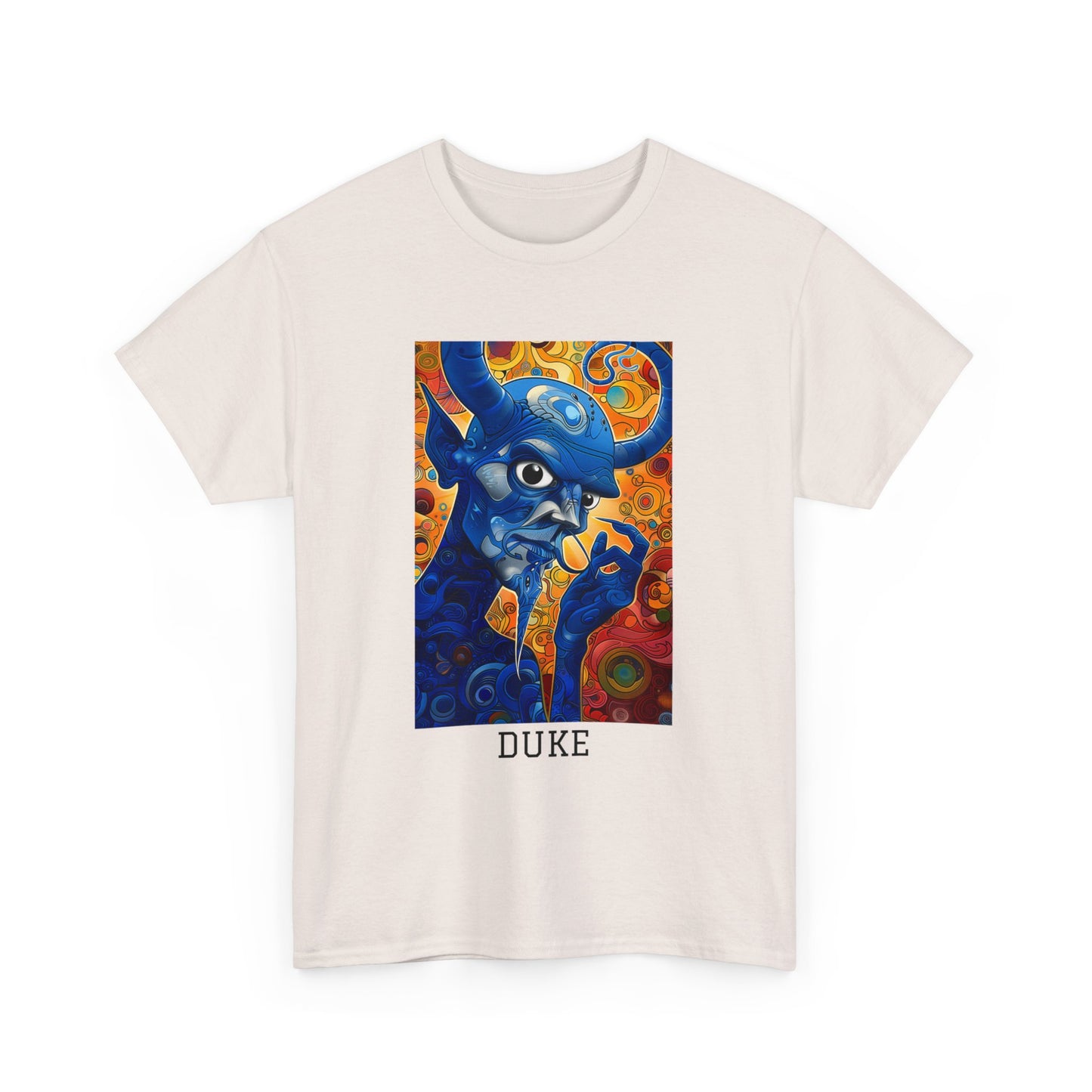 Duke 01F - Unisex Heavy Cotton Tee - Image on the Front