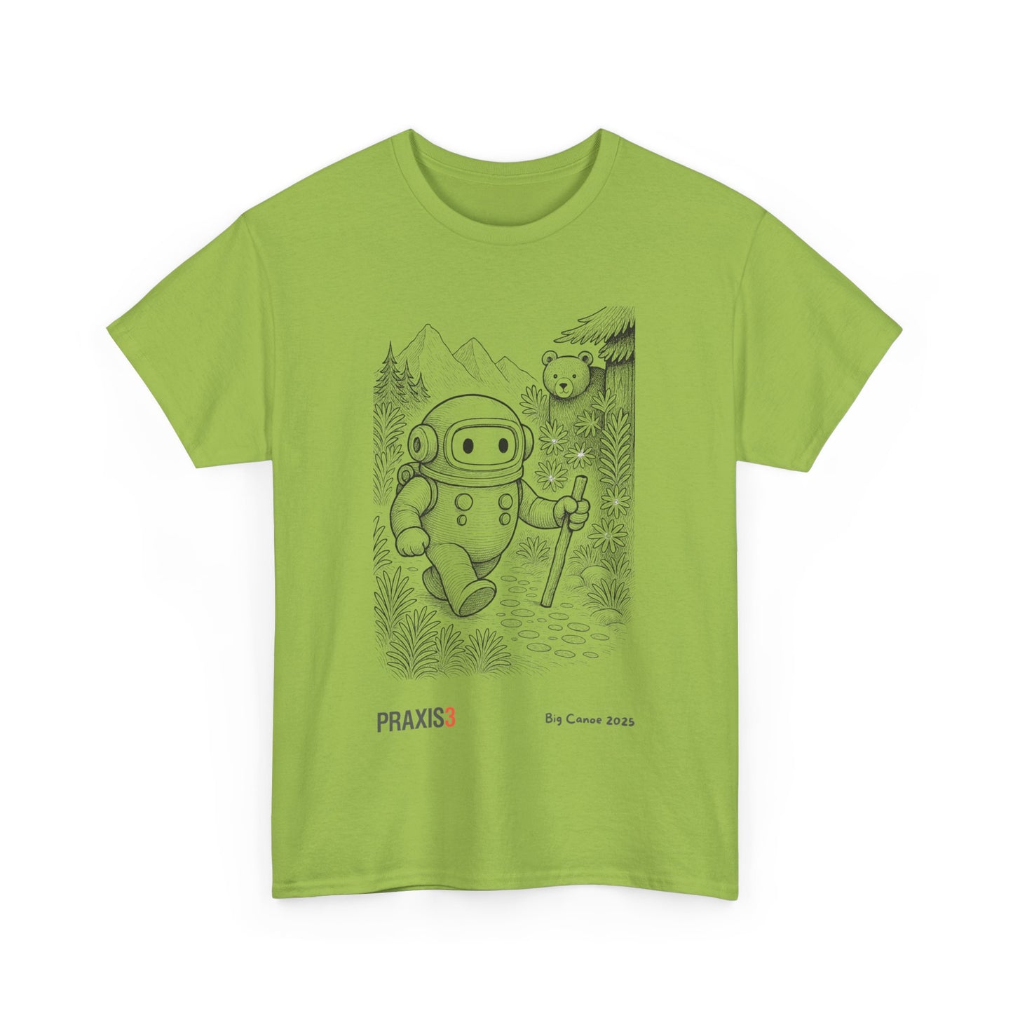 P3 Big Canoe 2025 - Praxi goes hiking line art