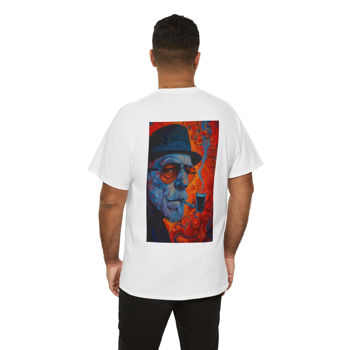Heisenberg 01B - Unisex Heavy Cotton Tee - Image on the Back