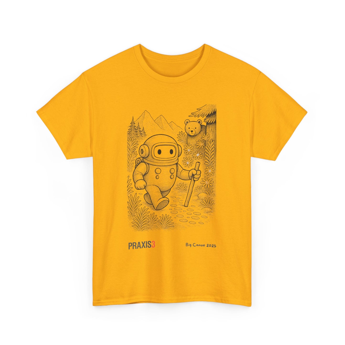 P3 Big Canoe 2025 - Praxi goes hiking line art