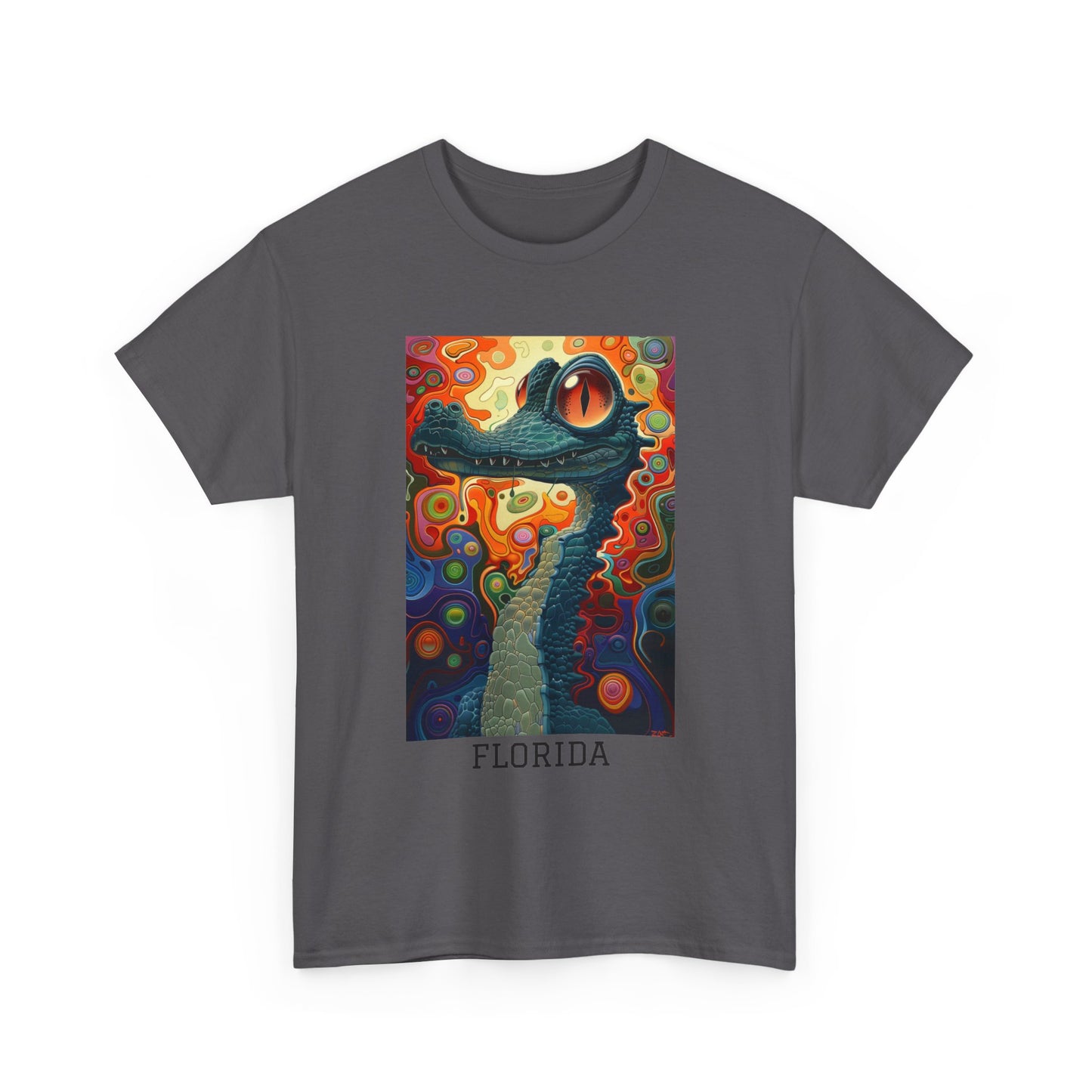 Florida 01F - Unisex Heavy Cotton Tee - Image on the Front