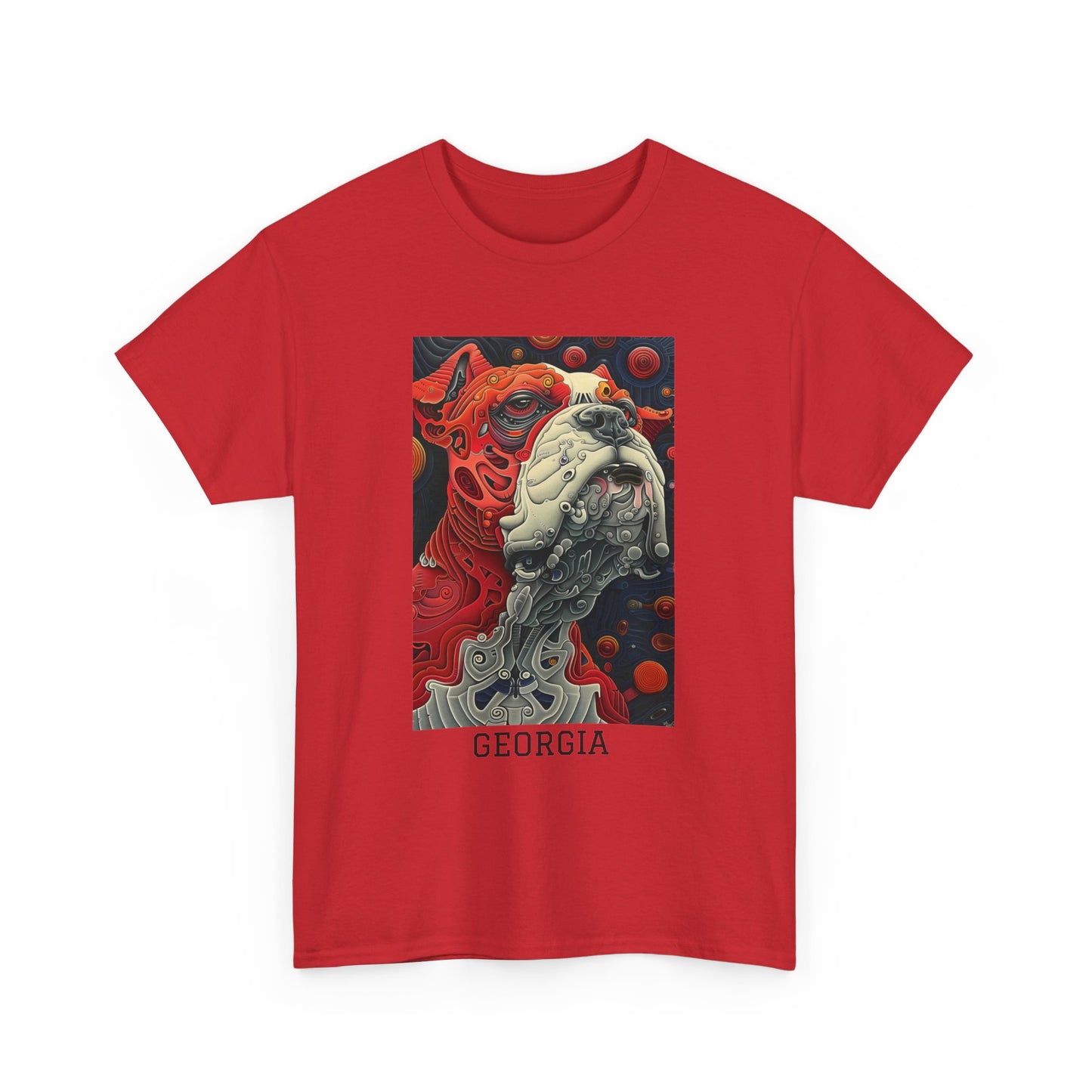 Georgia 02F - Unisex Heavy Cotton Tee - Image on the Front