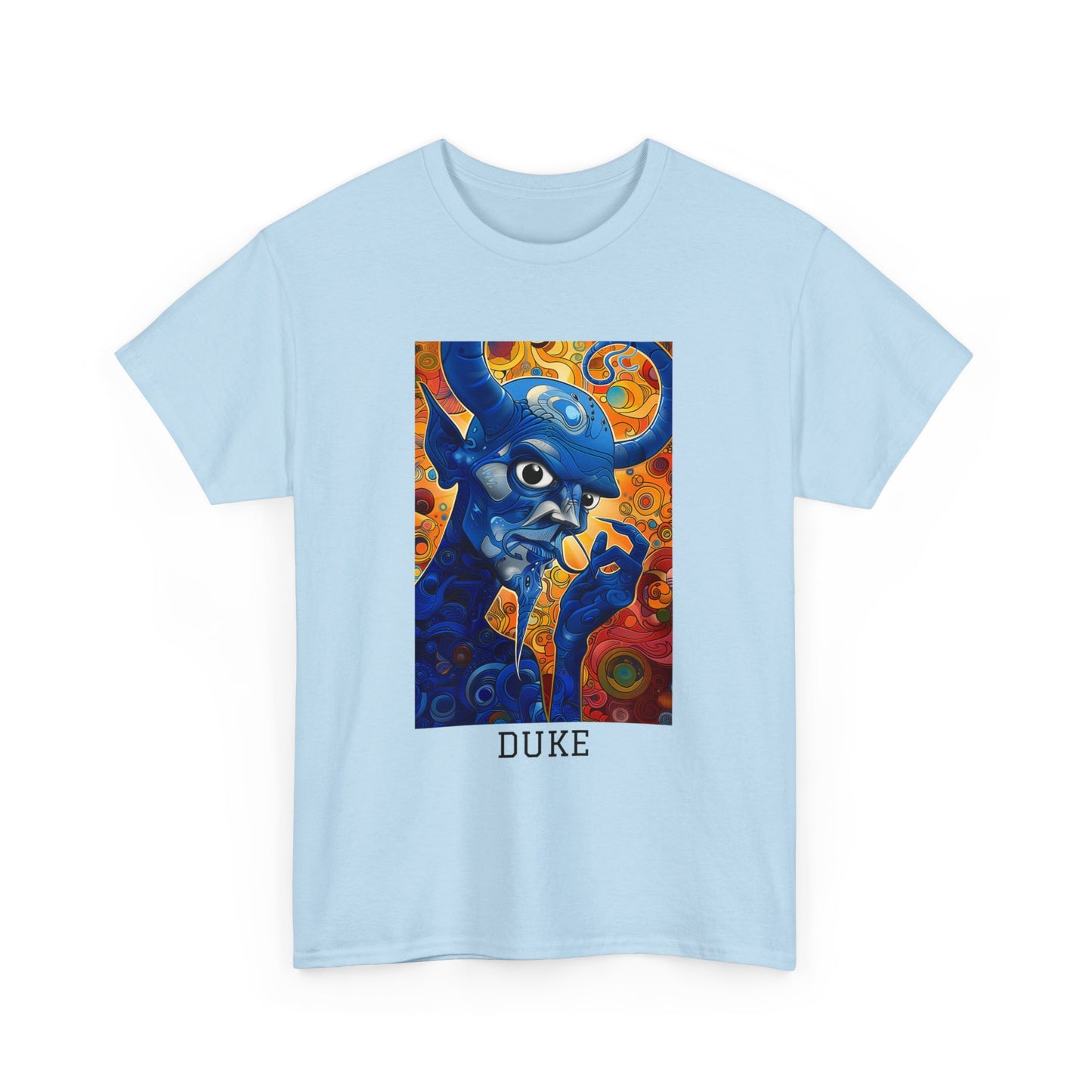 Duke 01F - Unisex Heavy Cotton Tee - Image on the Front