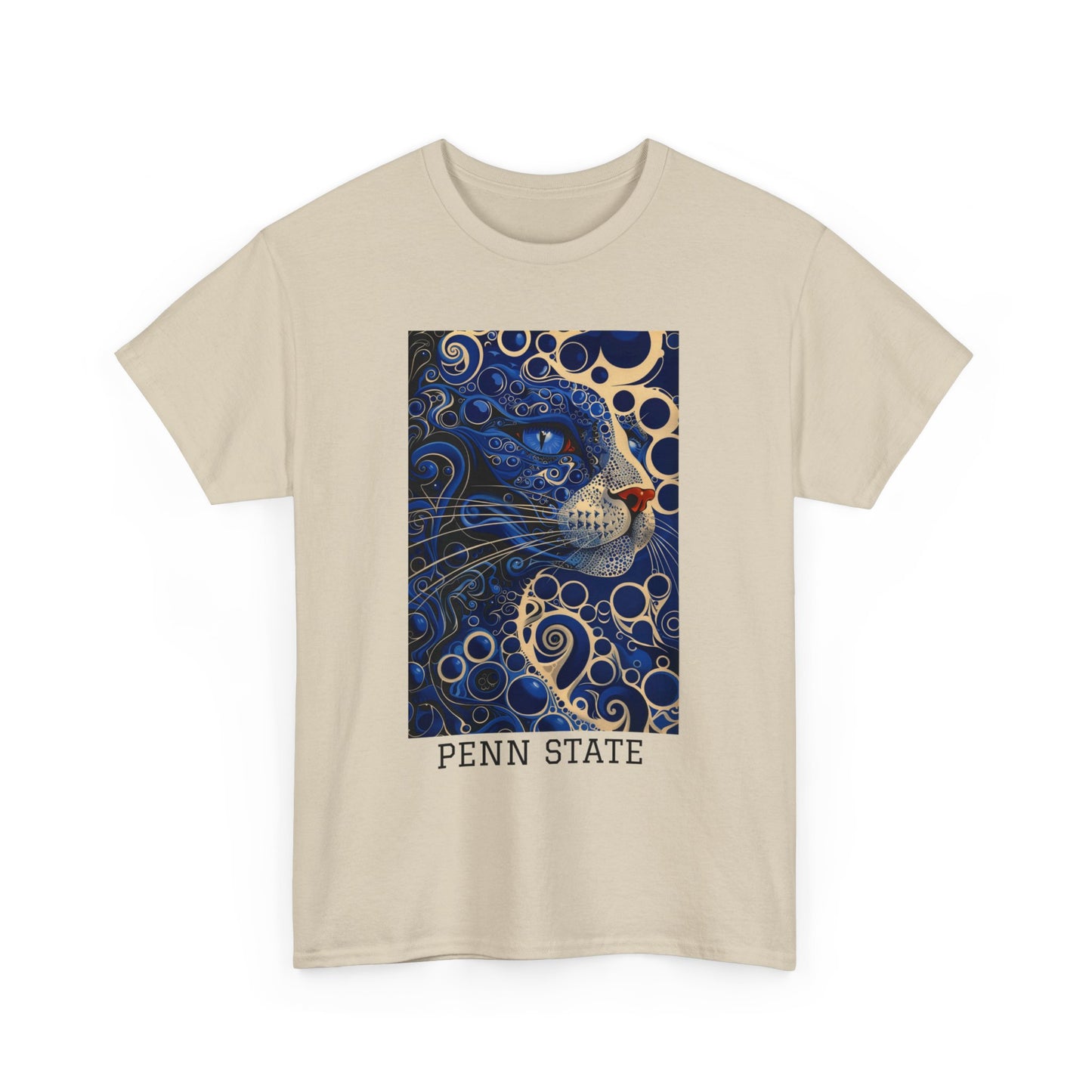 Penn State 01F - Unisex Heavy Cotton Tee - Image on the Front