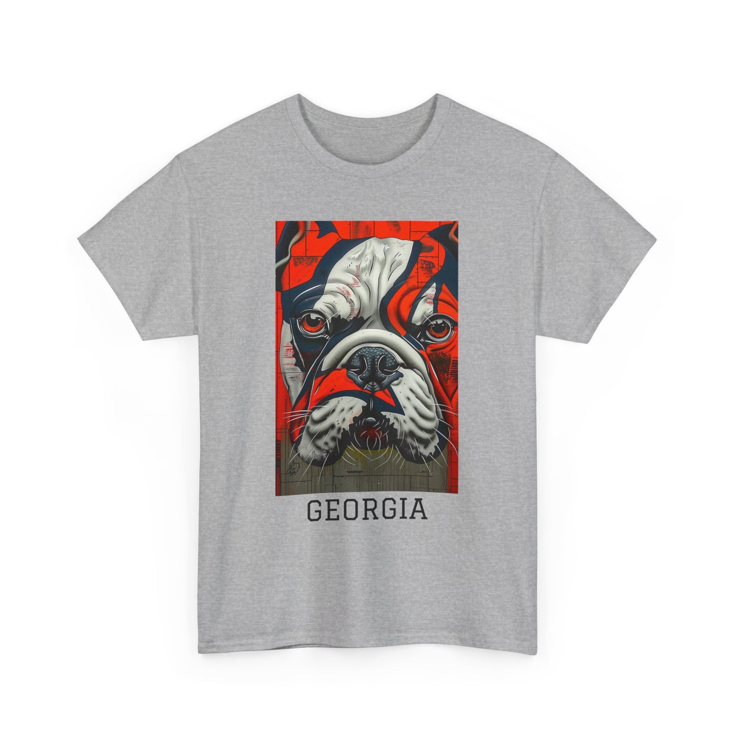 Georgia 01F - Unisex Heavy Cotton Tee - Image on the Front