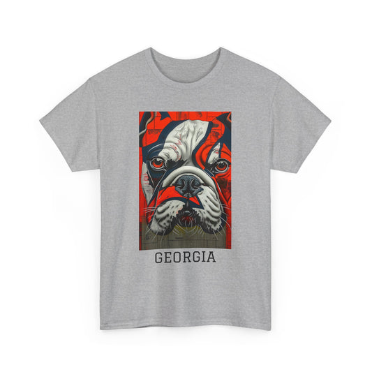 Georgia 01F - Unisex Heavy Cotton Tee - Image on the Front