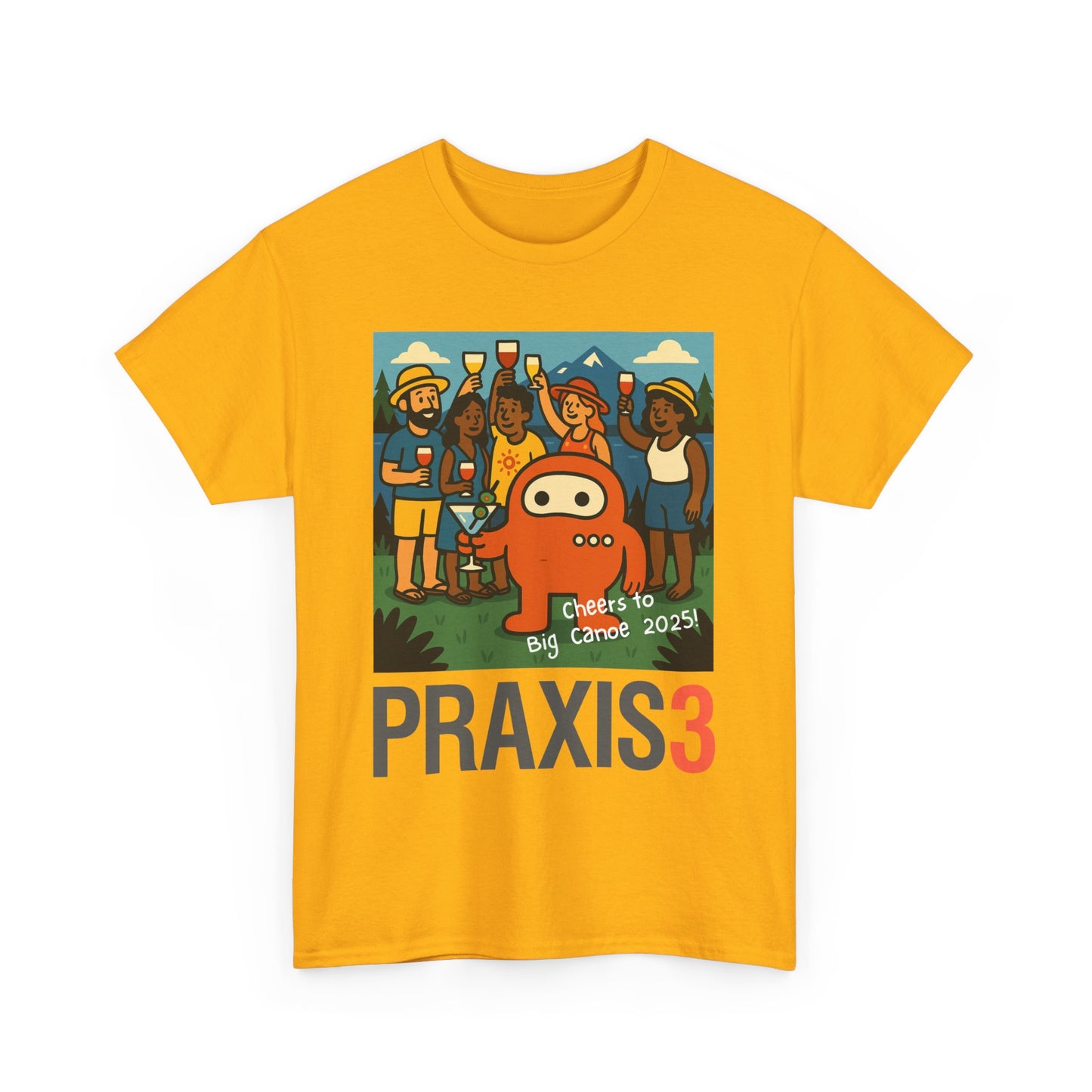 P3 Big Canoe 2025 - Design 2 - Cheers to Praxi