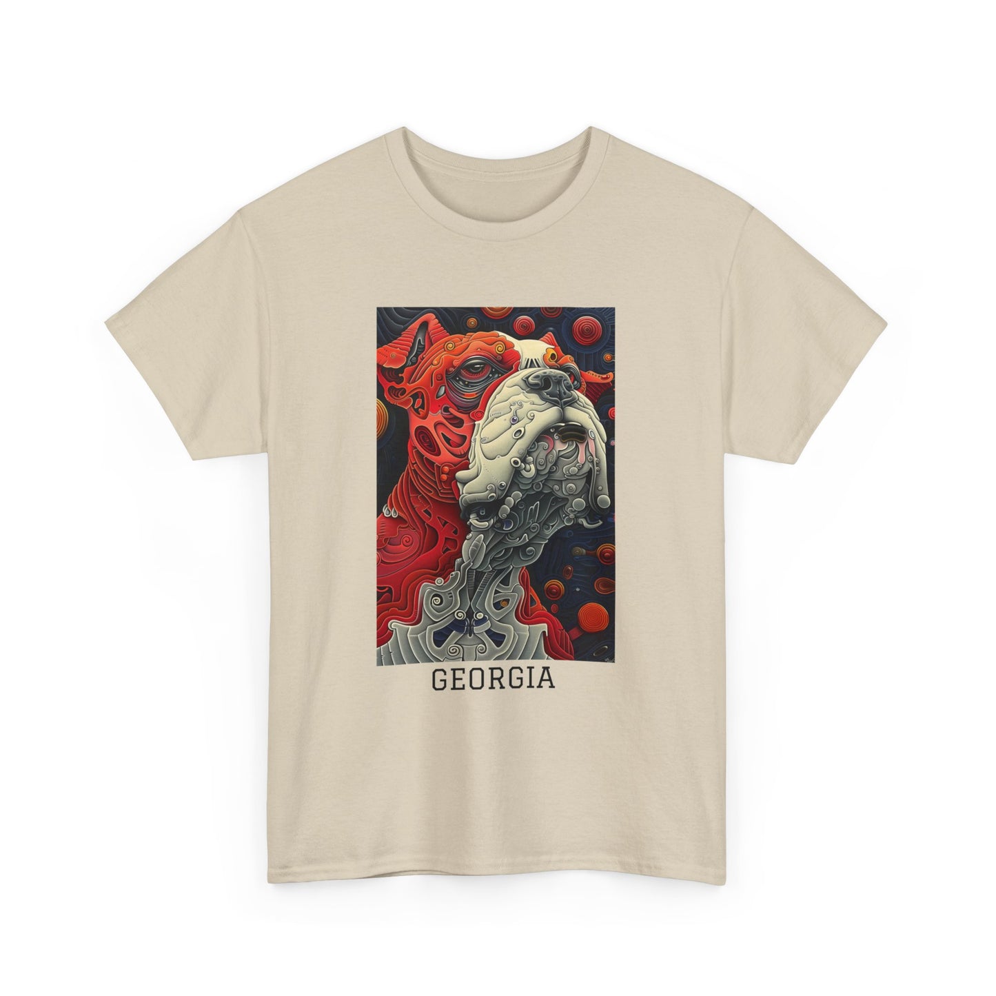 Georgia 02F - Unisex Heavy Cotton Tee - Image on the Front