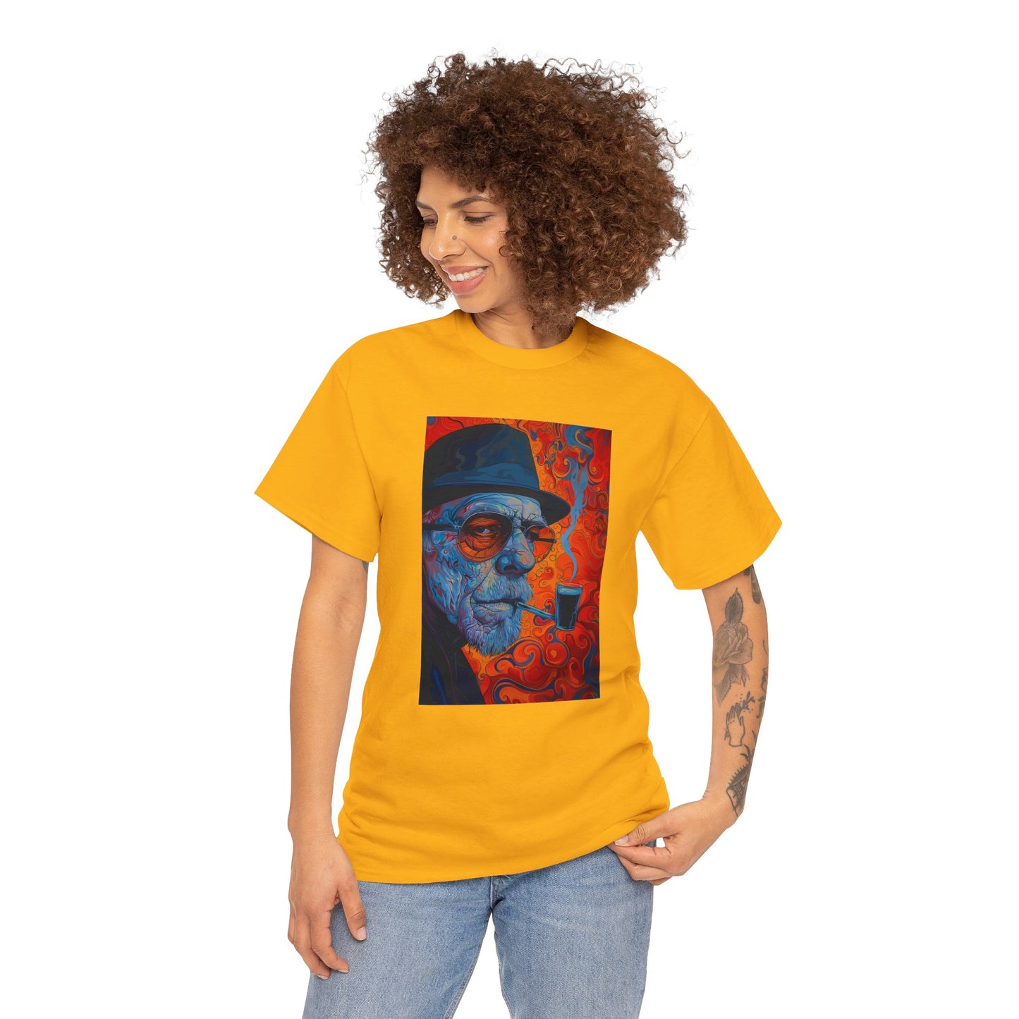 Heisenberg 01F - Unisex Heavy Cotton Tee - Image on the Front