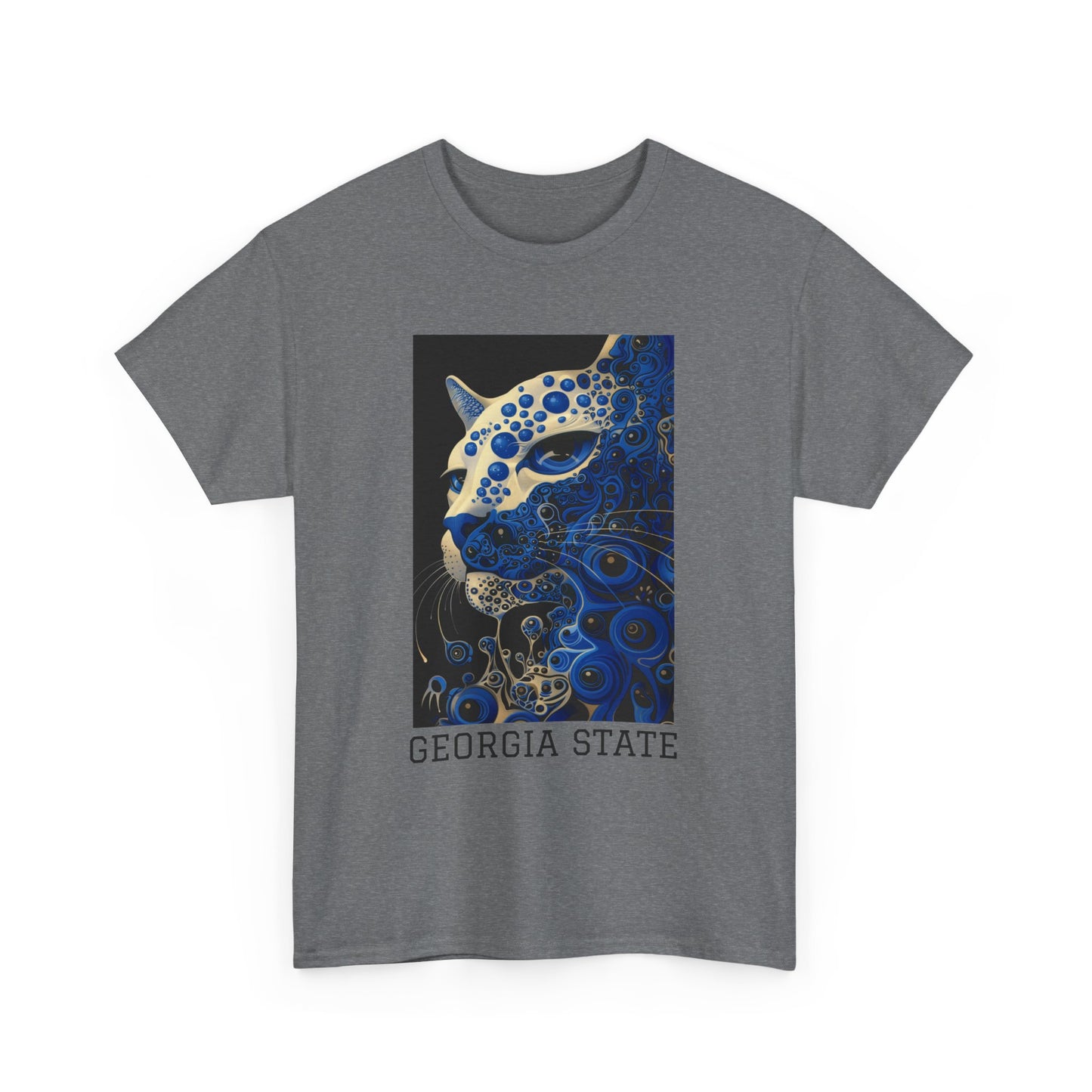 Georgia State 01F - Unisex Heavy Cotton Tee - Image on the Front