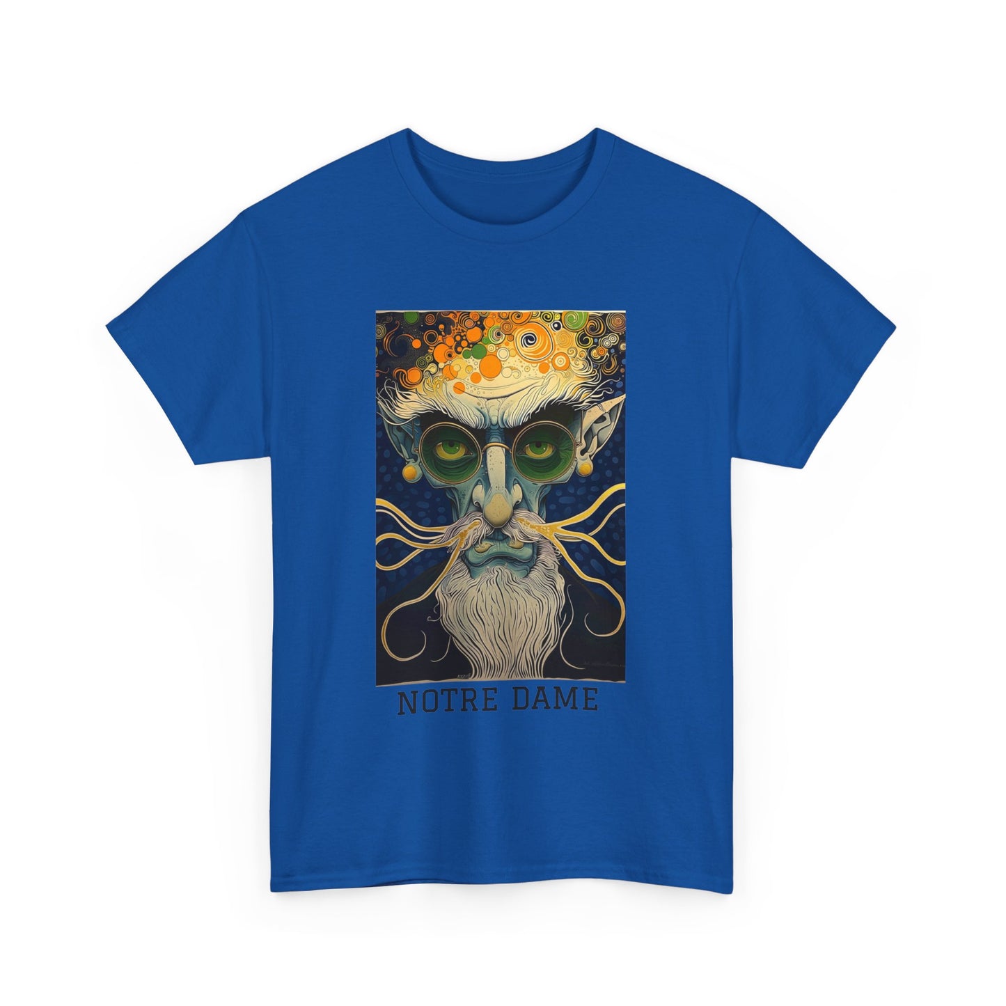 Notre Dame 02F - Unisex Heavy Cotton Tee - Image on the Front