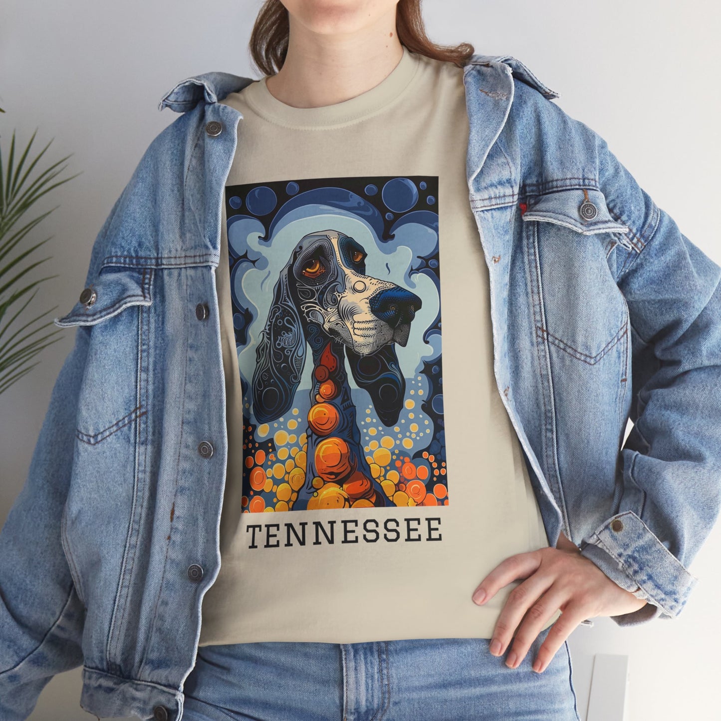 Tennessee 01F - Unisex Heavy Cotton Tee - Image on the Front