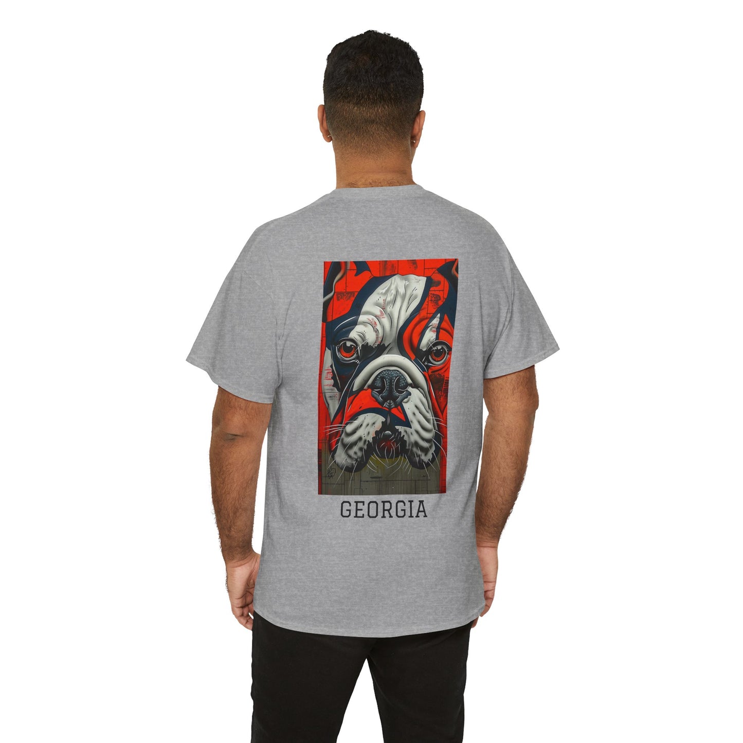 Georgia 01B - Unisex Heavy Cotton Tee - Image on the Back