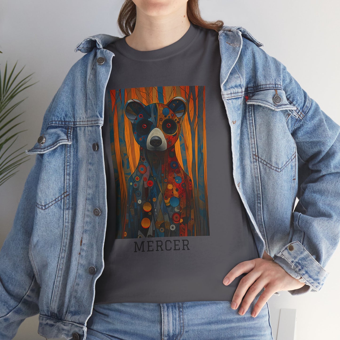 Mercer 01F - Unisex Heavy Cotton Tee - Image on the Front