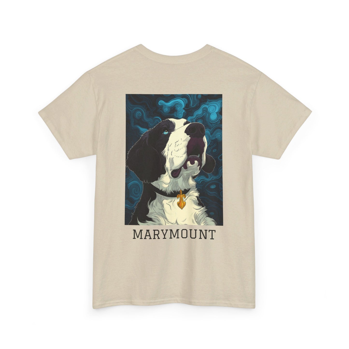 Marymount 01B - Unisex Heavy Cotton Tee - Image on the Back