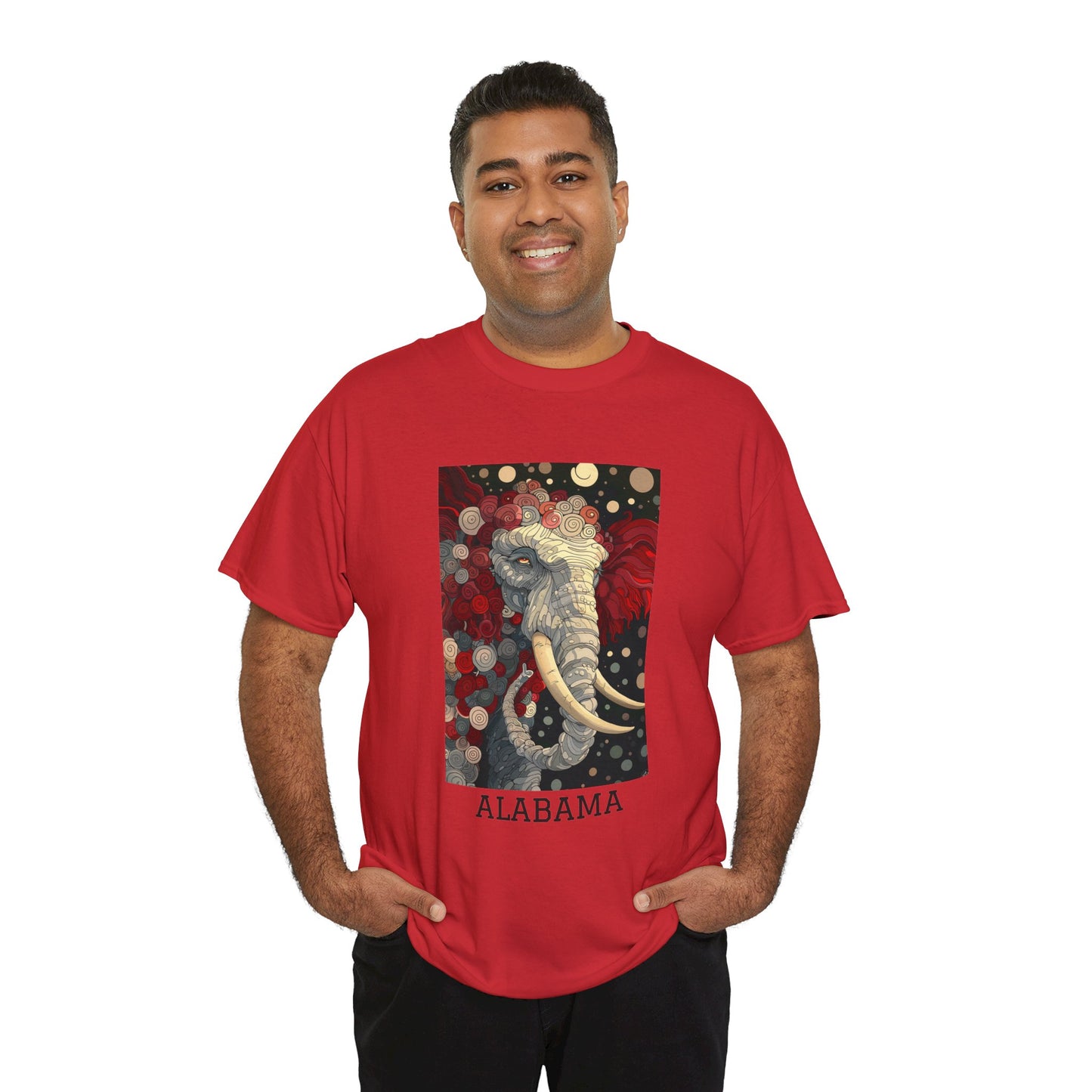 Alabama 01F - Unisex Heavy Cotton Tee - Image on the Front