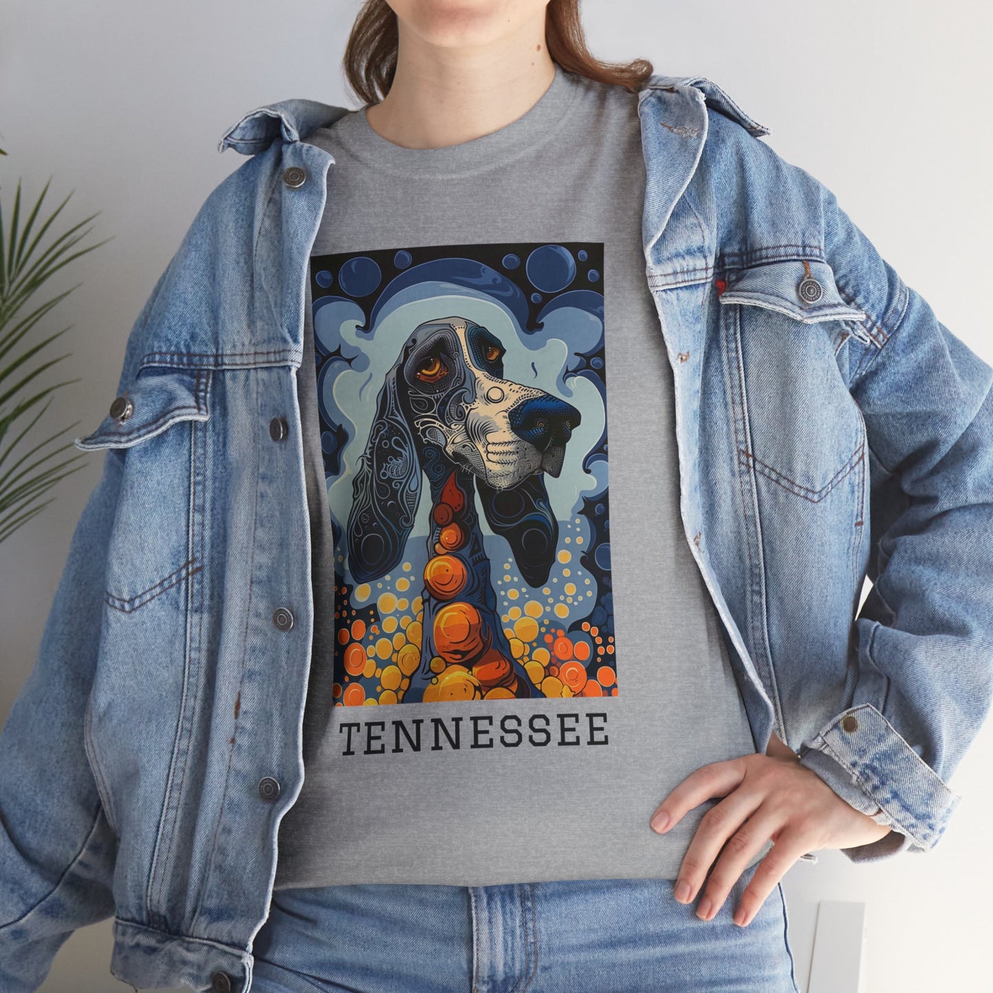 Tennessee 01F - Unisex Heavy Cotton Tee - Image on the Front