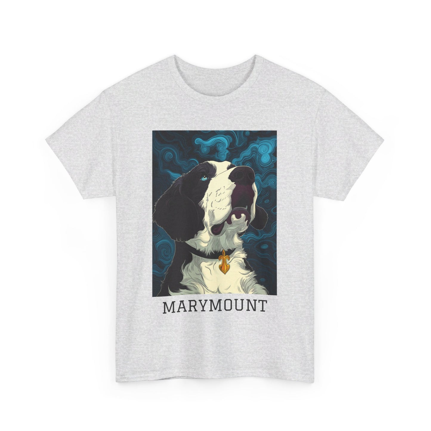 Marymount 01F - Unisex Heavy Cotton Tee - Image on the Front