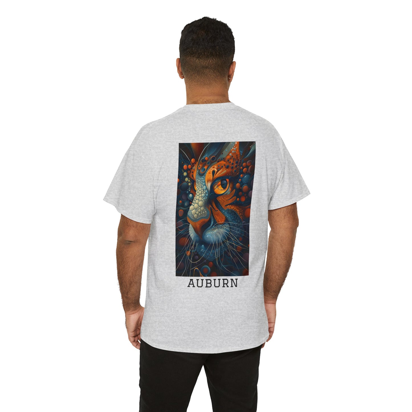 Auburn 01B - Unisex Heavy Cotton Tee - Image on the Back