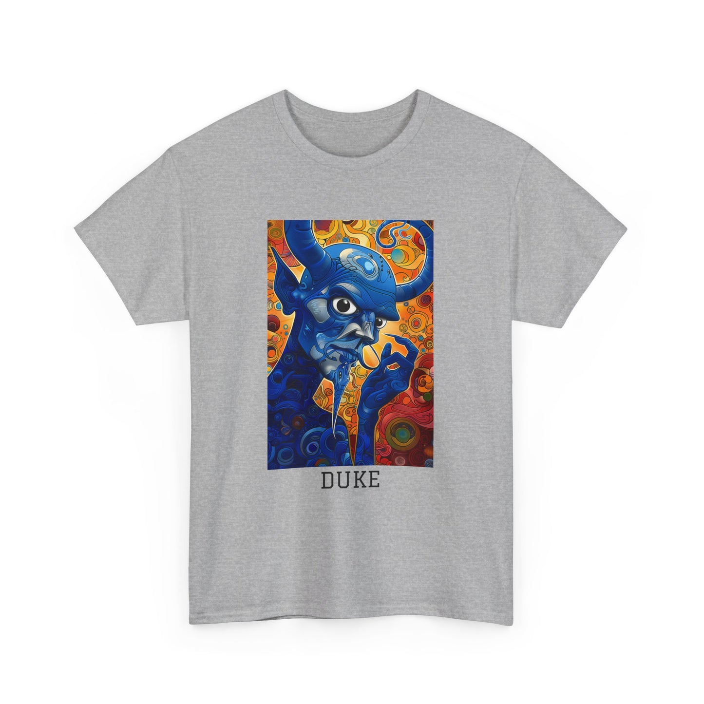 Duke 01F - Unisex Heavy Cotton Tee - Image on the Front