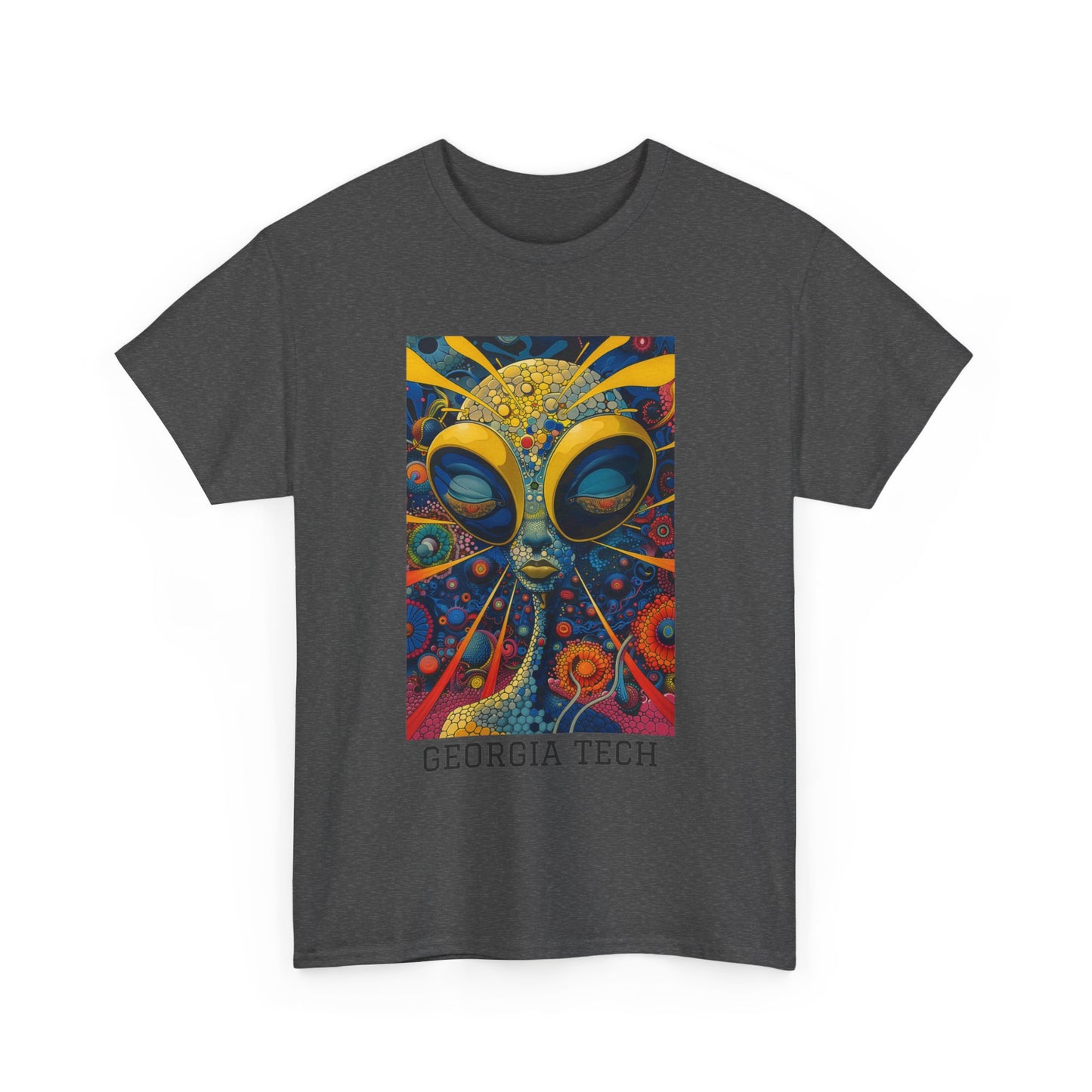 Georgia Tech 04F - Unisex Heavy Cotton Tee - Image on the Front