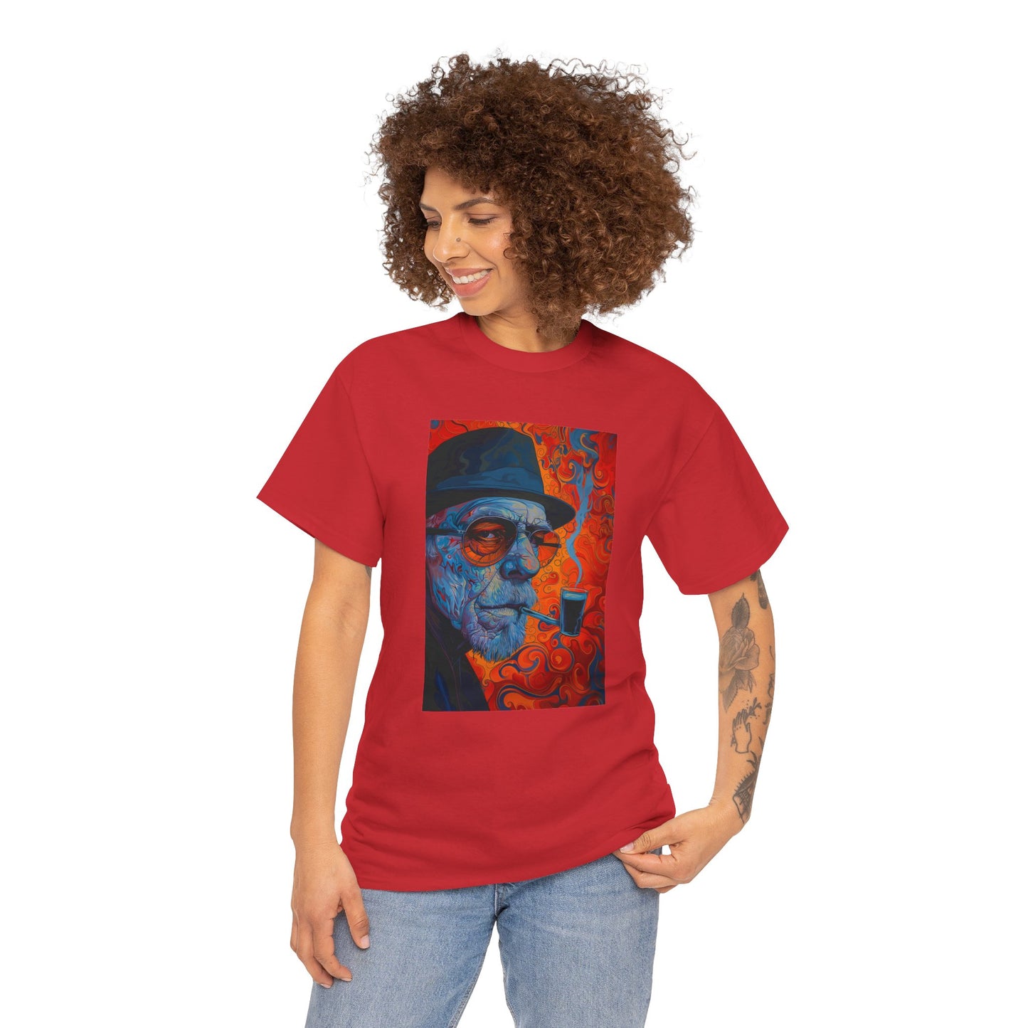 Heisenberg 01F - Unisex Heavy Cotton Tee - Image on the Front