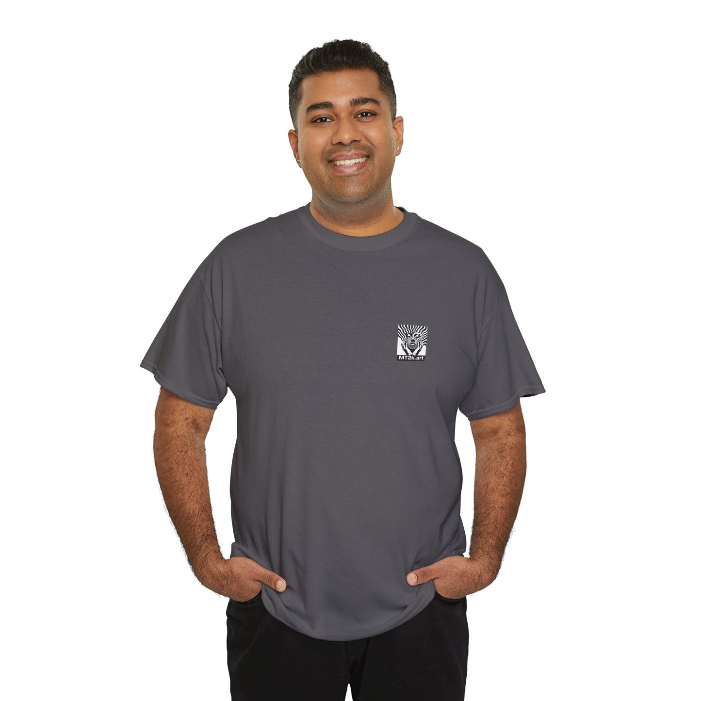 Michigan 02B - Unisex Heavy Cotton Tee - Image on the Back