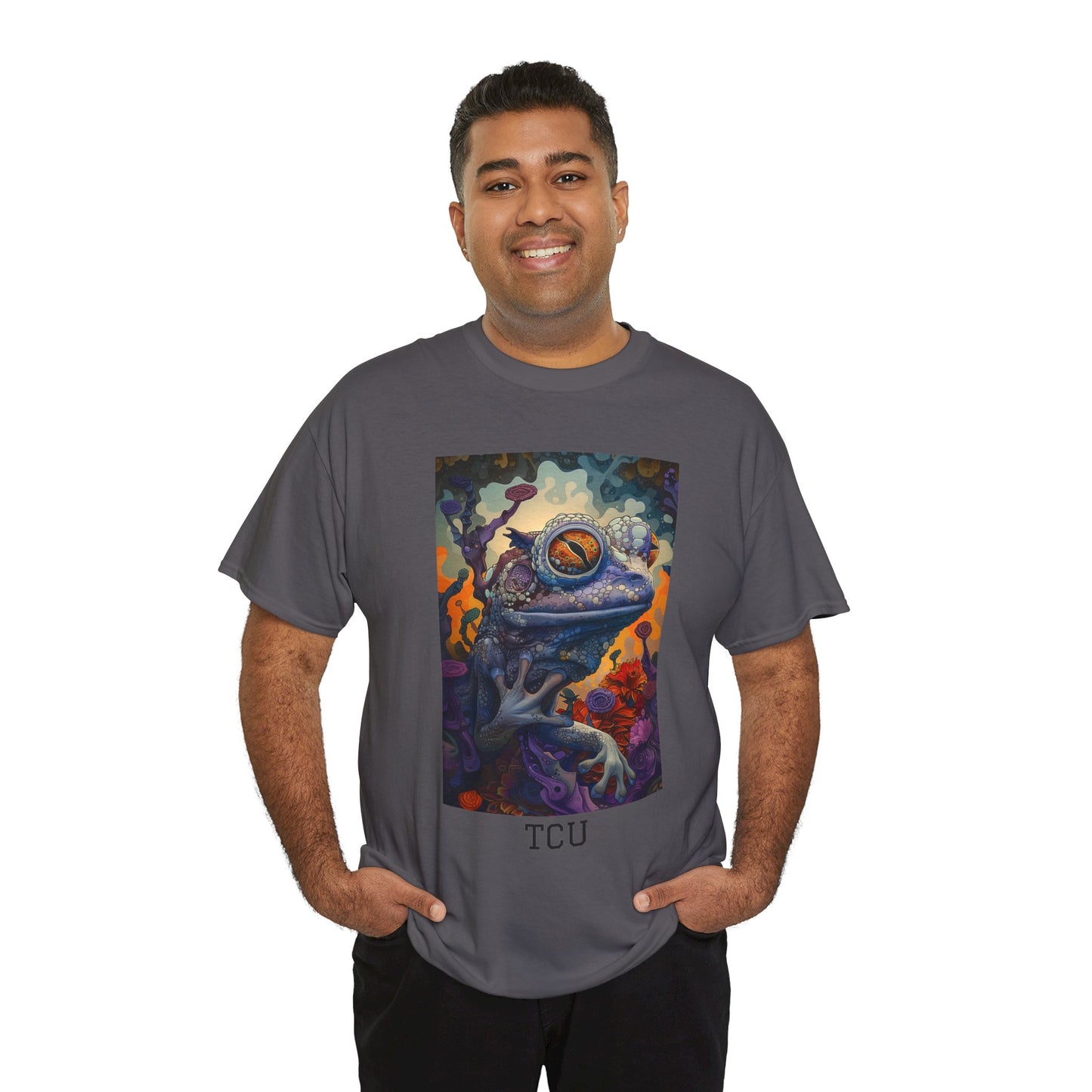 TCU 02F - Unisex Heavy Cotton Tee - Image on the Front