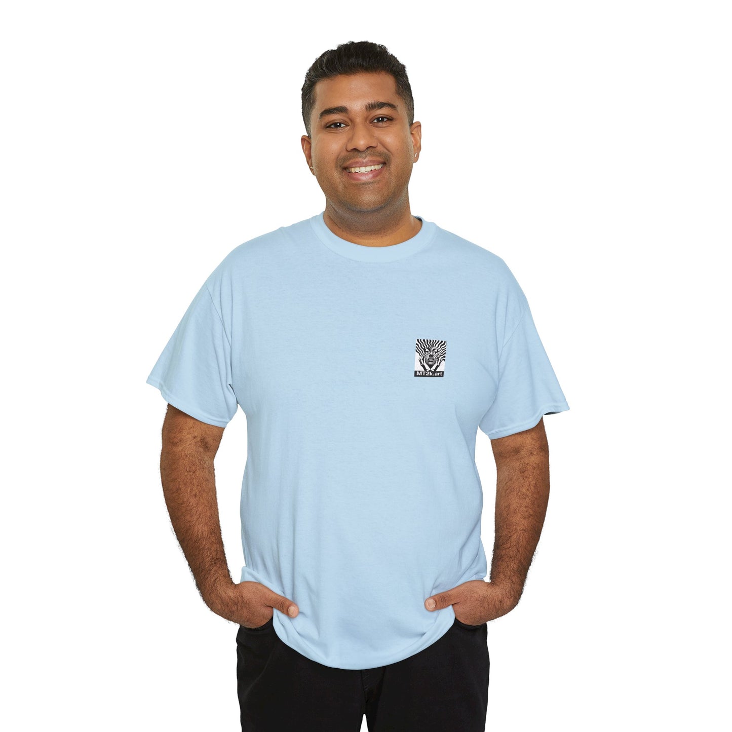 Georgia Tech 02B - Unisex Heavy Cotton Tee - Image on the Back