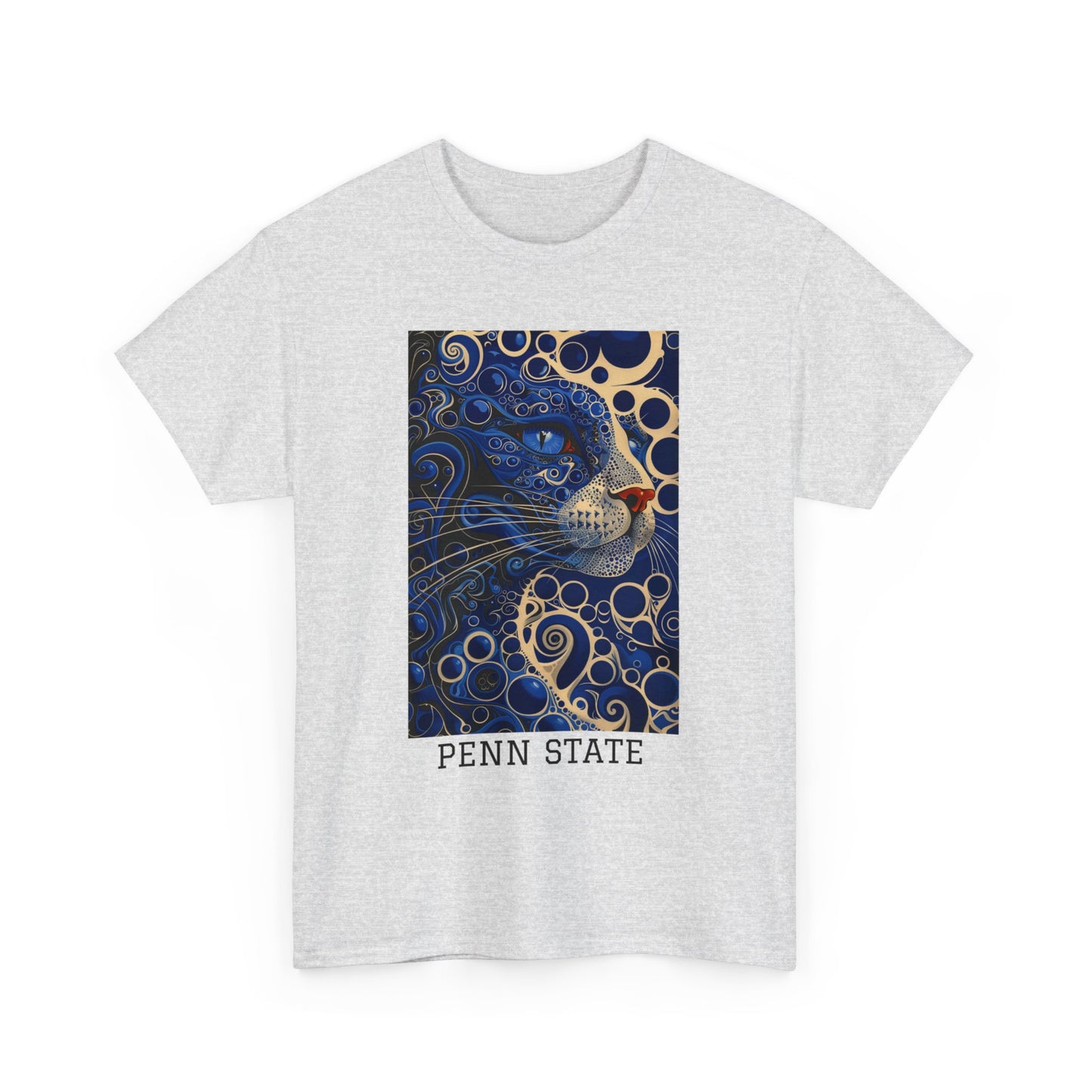Penn State 01F - Unisex Heavy Cotton Tee - Image on the Front