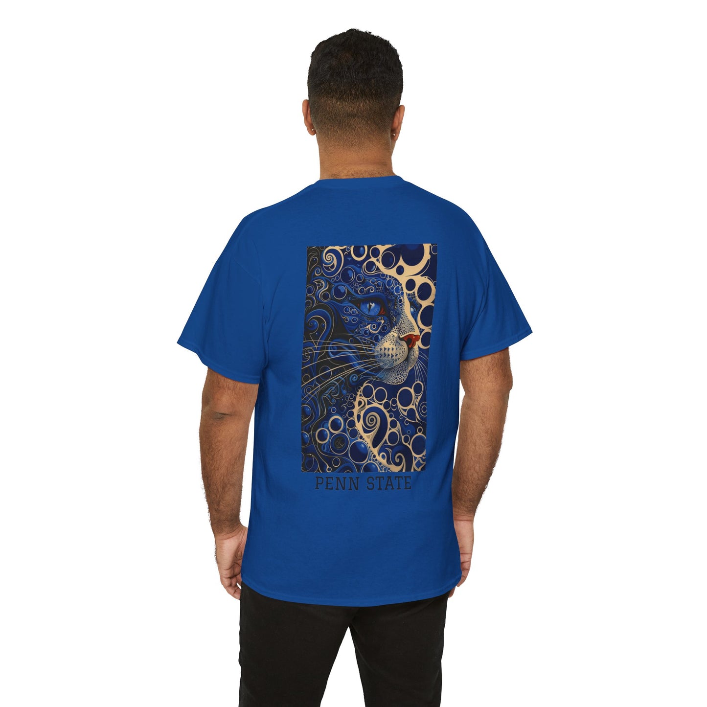 Penn State 01B - Unisex Heavy Cotton Tee - Image on the Back