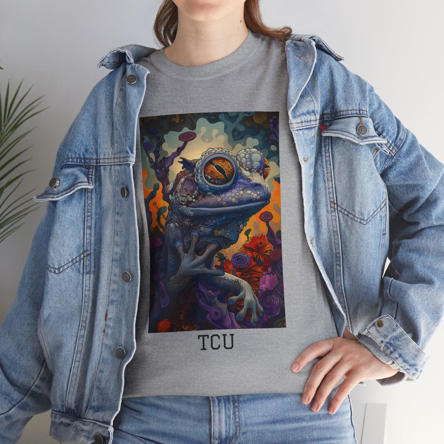 TCU 02F - Unisex Heavy Cotton Tee - Image on the Front