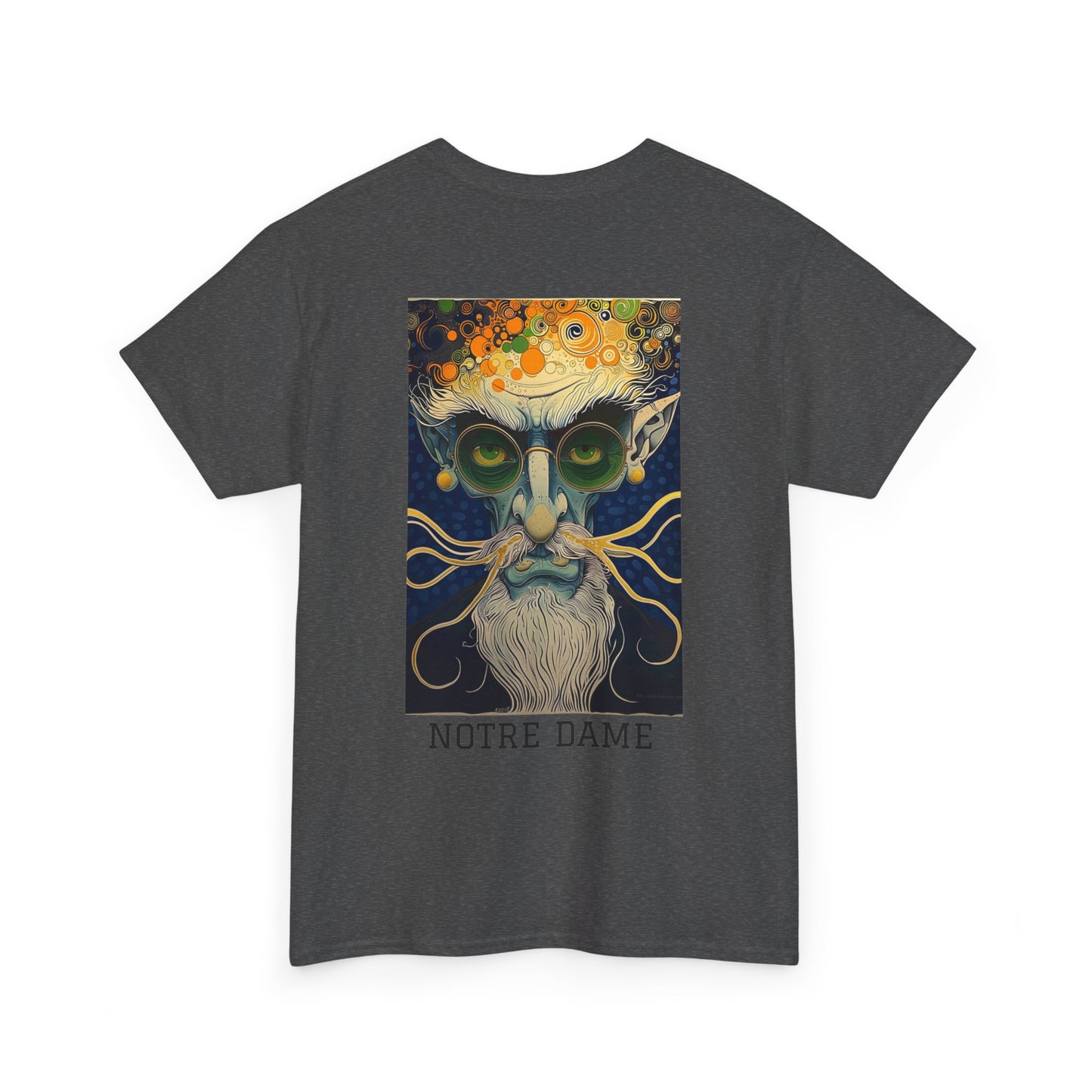 Notre Dame 02B - Unisex Heavy Cotton Tee - Image on the Back