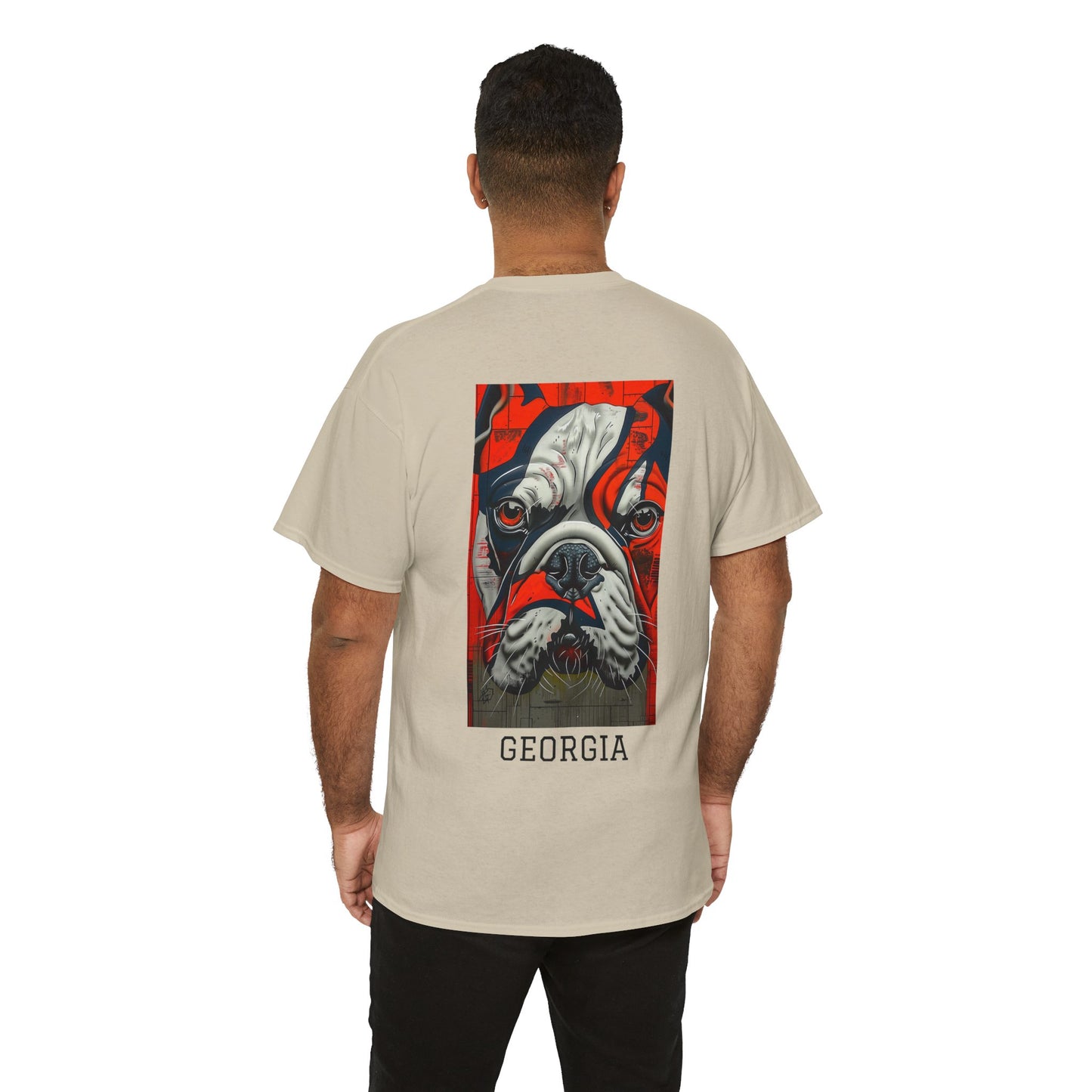 Georgia 01B - Unisex Heavy Cotton Tee - Image on the Back