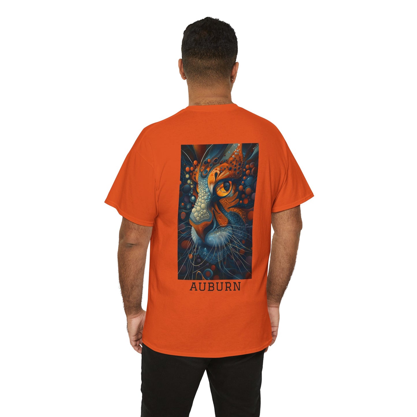 Auburn 01B - Unisex Heavy Cotton Tee - Image on the Back