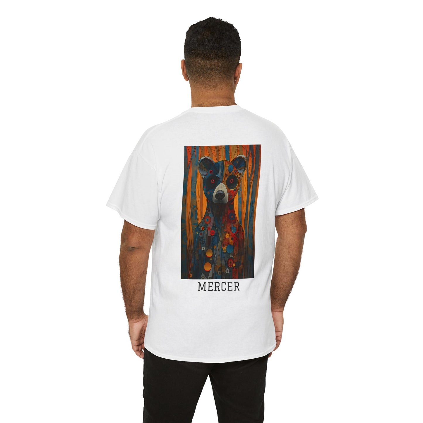 Mercer 01B - Unisex Heavy Cotton Tee - Image on the Back
