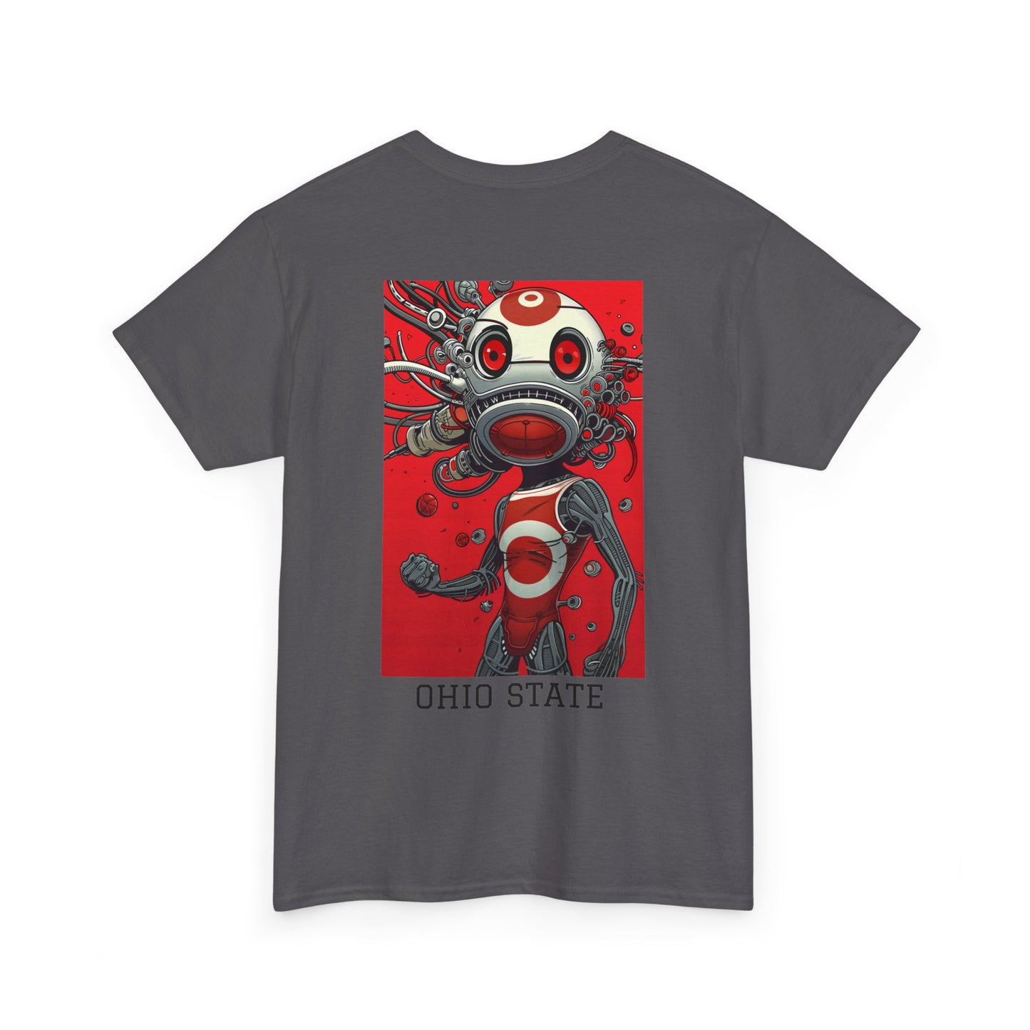 Ohio State 01B - Unisex Heavy Cotton Tee - Image on the Back
