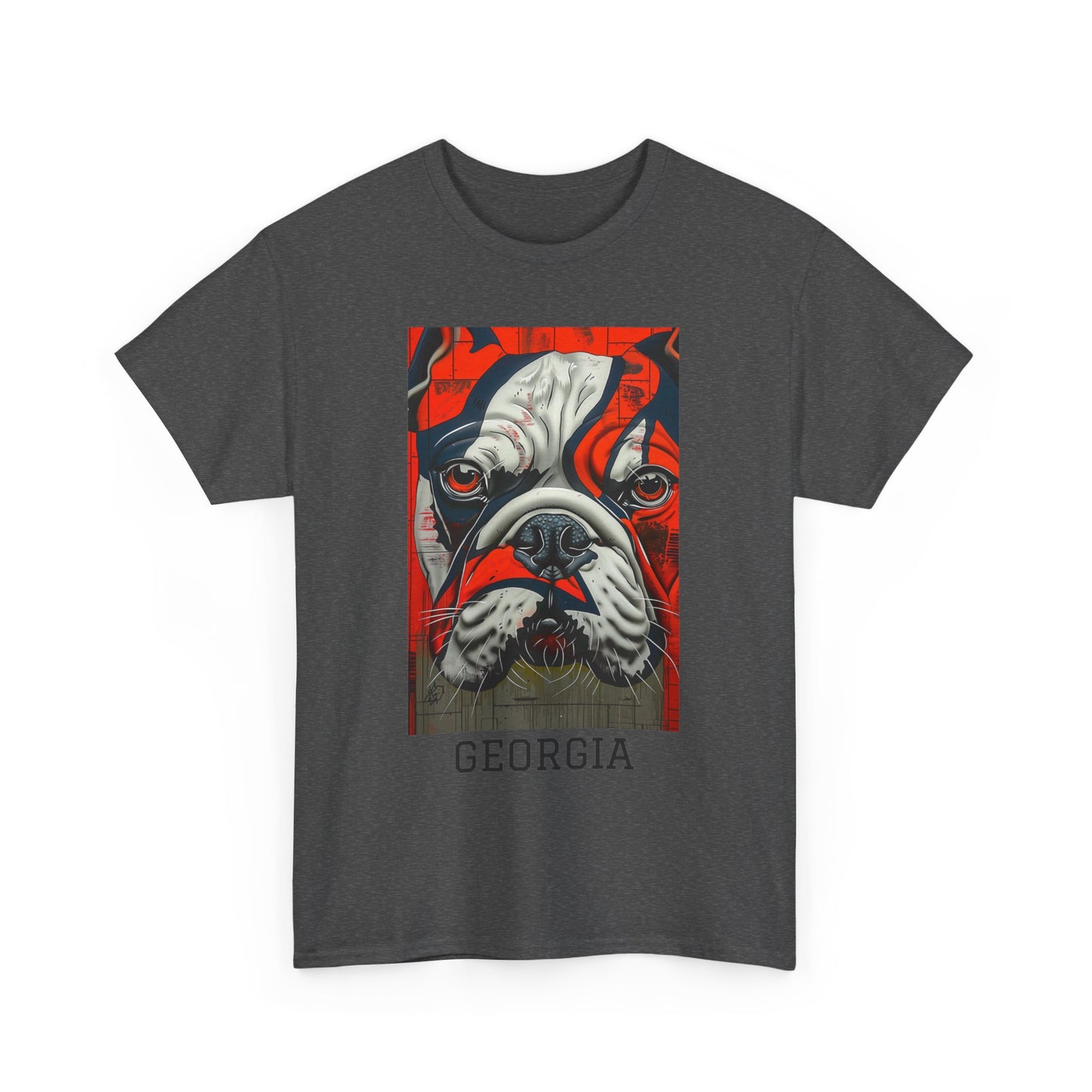Georgia 01F - Unisex Heavy Cotton Tee - Image on the Front