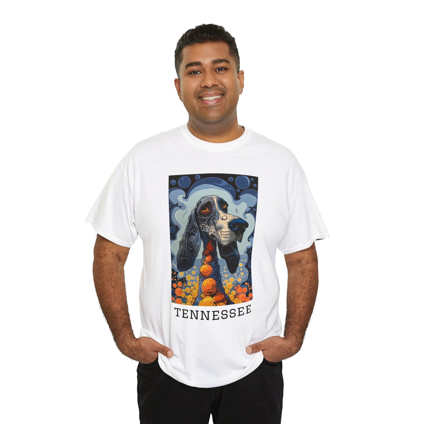 Tennessee 01F - Unisex Heavy Cotton Tee - Image on the Front