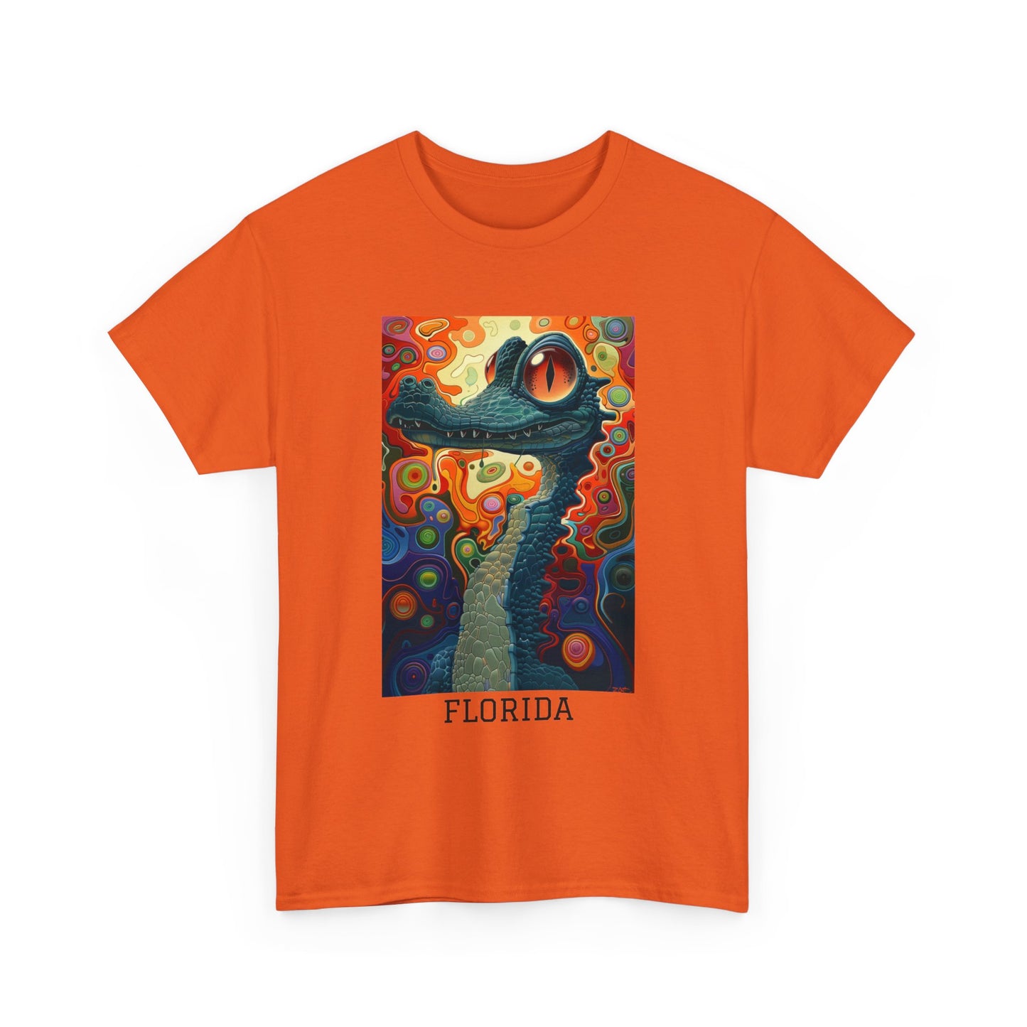 Florida 01F - Unisex Heavy Cotton Tee - Image on the Front