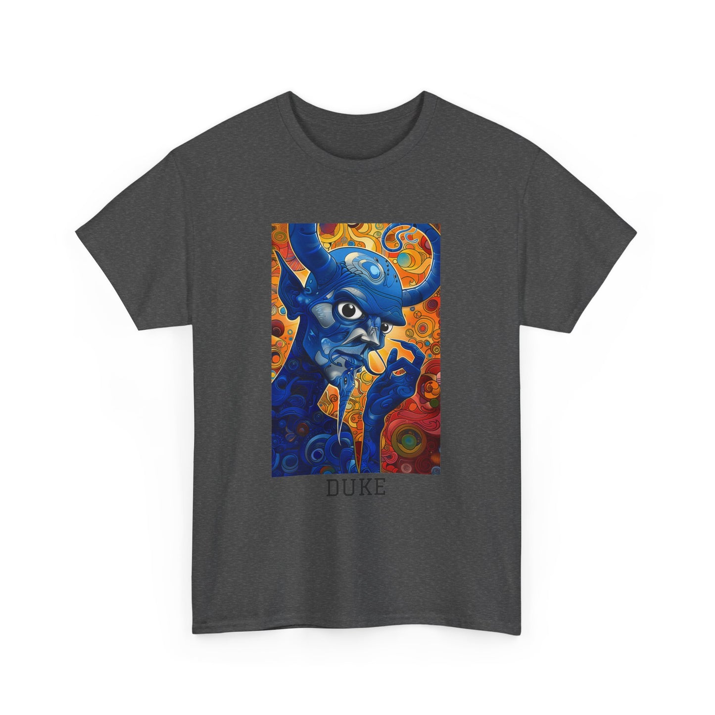 Duke 01F - Unisex Heavy Cotton Tee - Image on the Front
