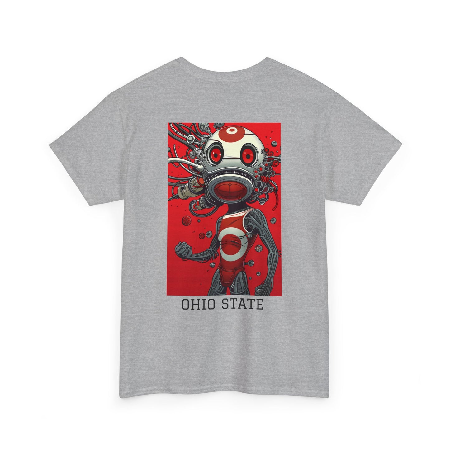 Ohio State 01B - Unisex Heavy Cotton Tee - Image on the Back
