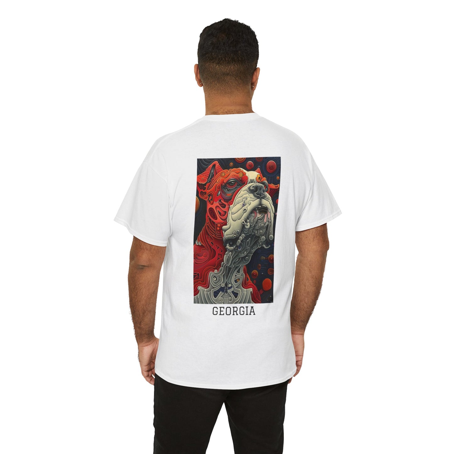 Georgia 02B - Unisex Heavy Cotton Tee - Image on the Back